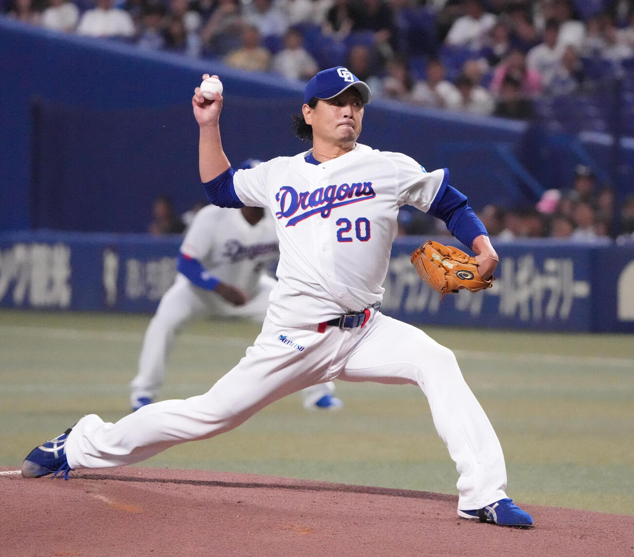 中日対ヤクルト　中日先発の涌井秀章（撮影・森本幸一）