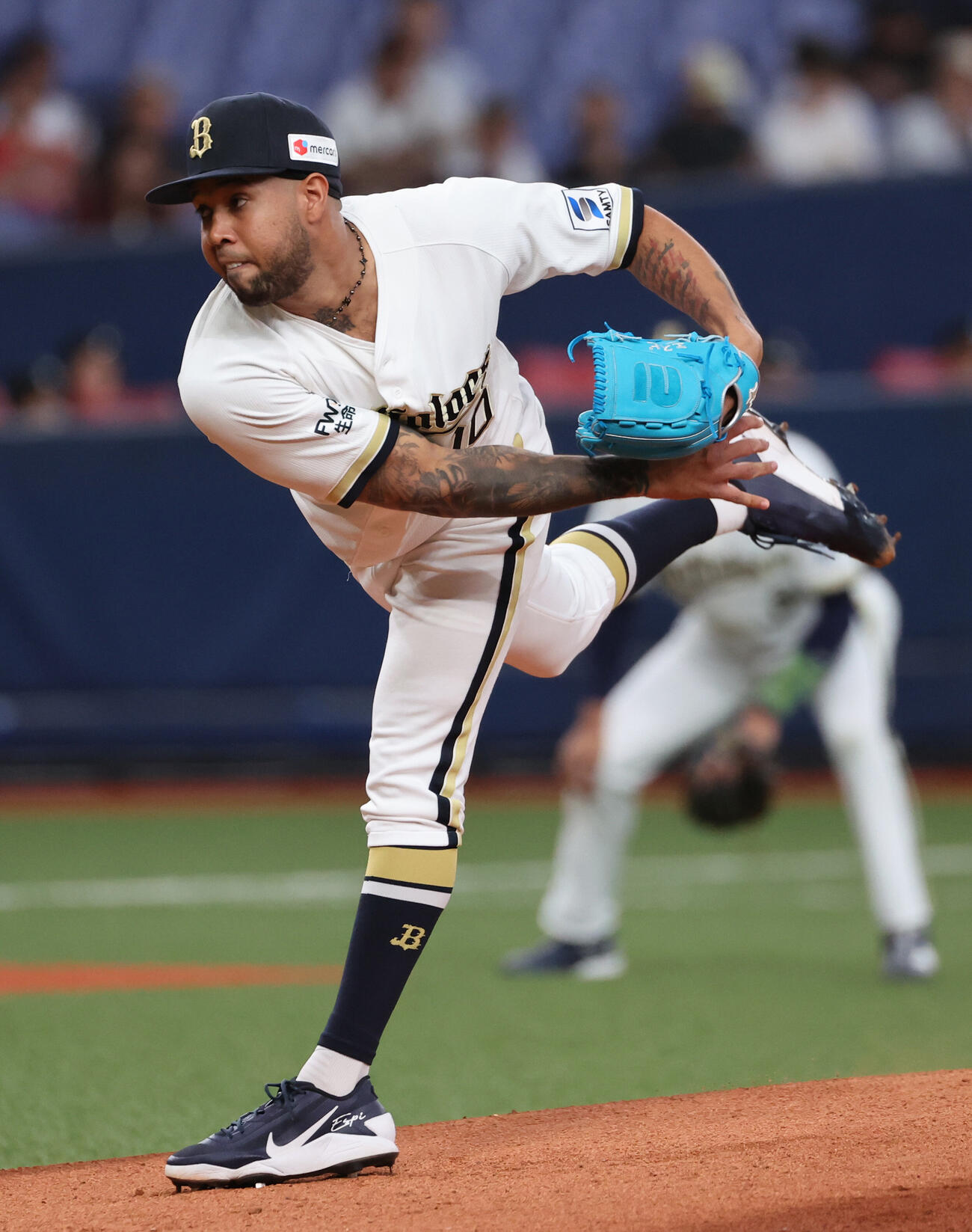 オリックス対楽天　力投するオリックス先発のアンダーソン・エスピノーザ（撮影・西尾就之）