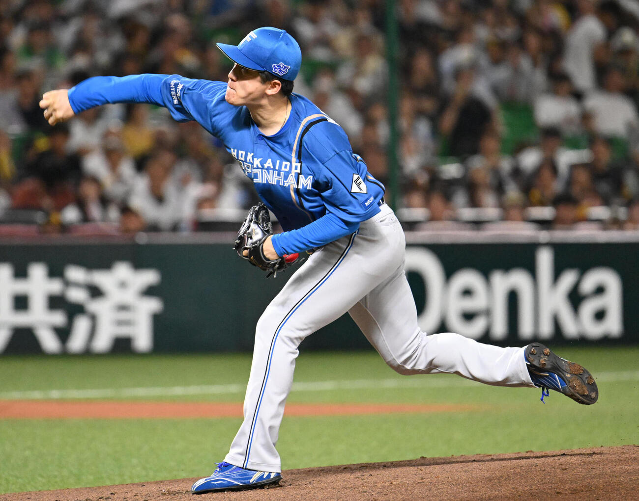 ソフトバンク対日本ハム　日本ハム先発の北山亘基（撮影・林敢治）