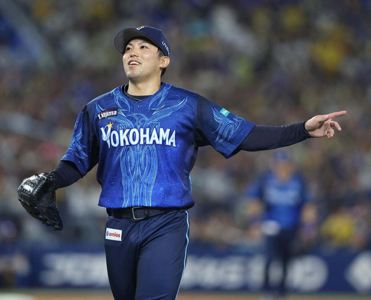 DeNA対阪神　7回表を抑える東克樹（撮影・河田真司）