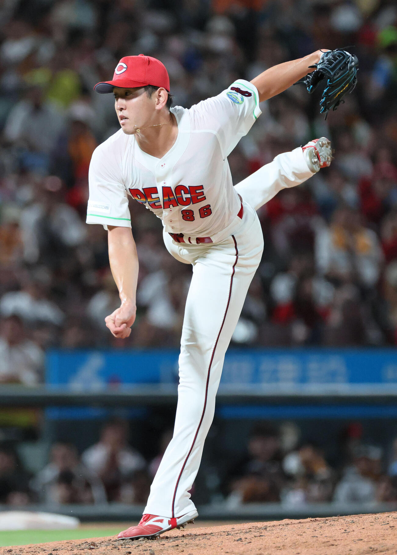 広島対巨人　ピースナイター2026 6回表巨人、広島3番手の遠藤淳志（撮影・加藤孝規）