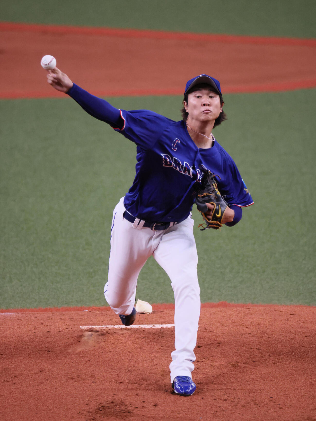阪神対中日　中日先発の高橋宏斗　（撮影・宮崎幸一）