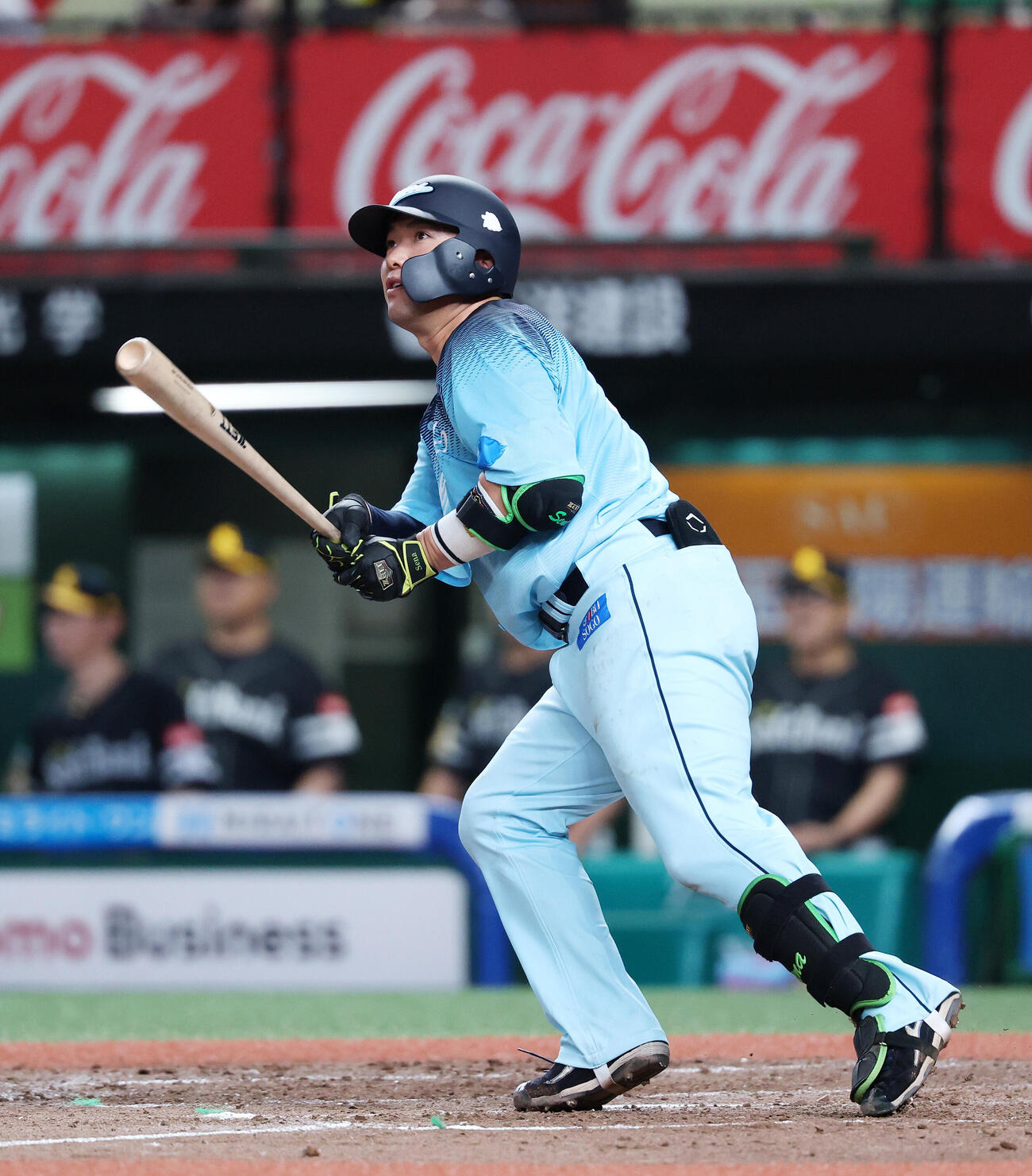 西武対ソフトバンク　5回裏西武無死、柘植世那はソロ本塁打を放つ（撮影・鈴木正人）