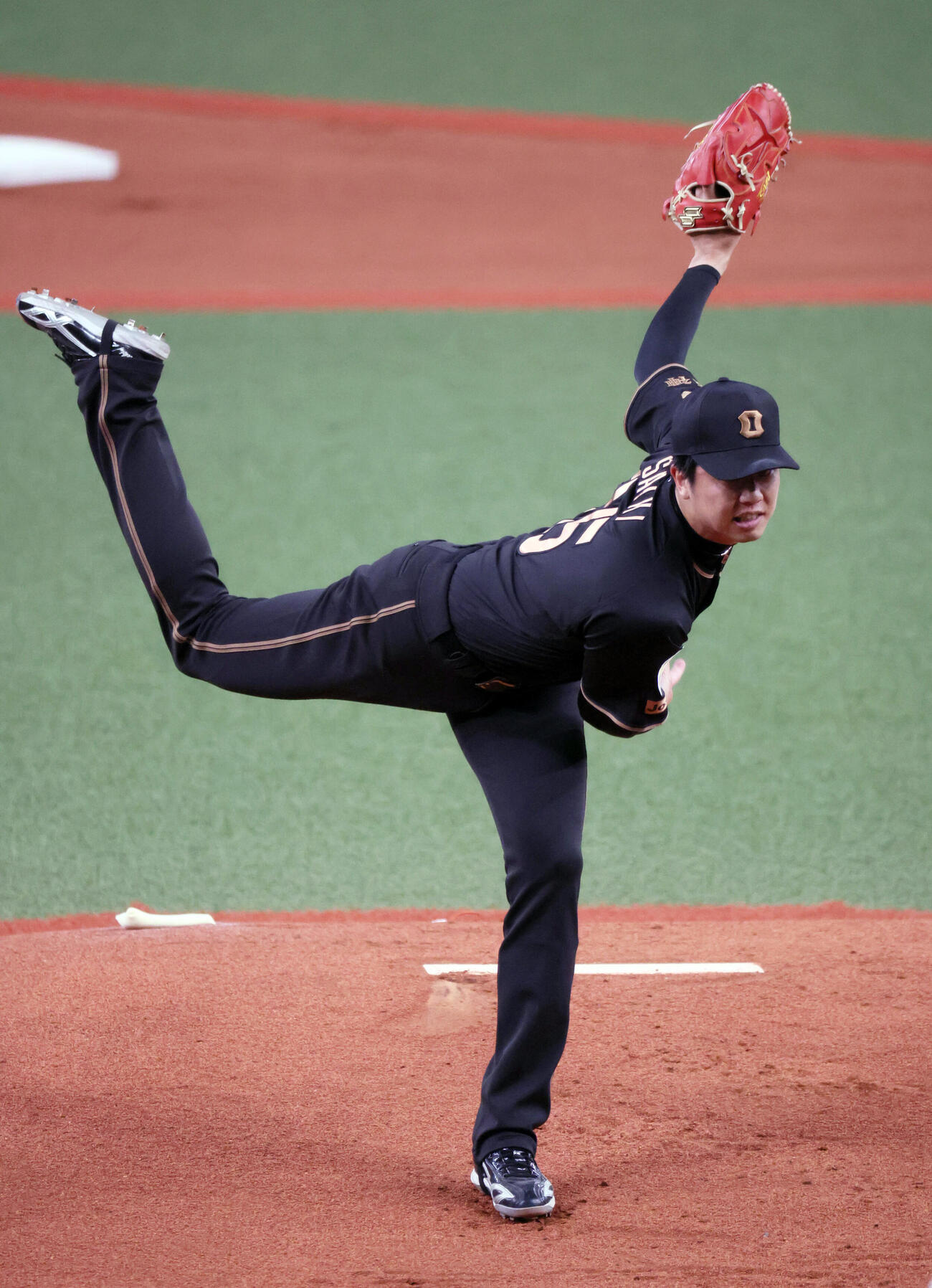 阪神対中日　阪神先発の才木浩人　（撮影・宮崎幸一）