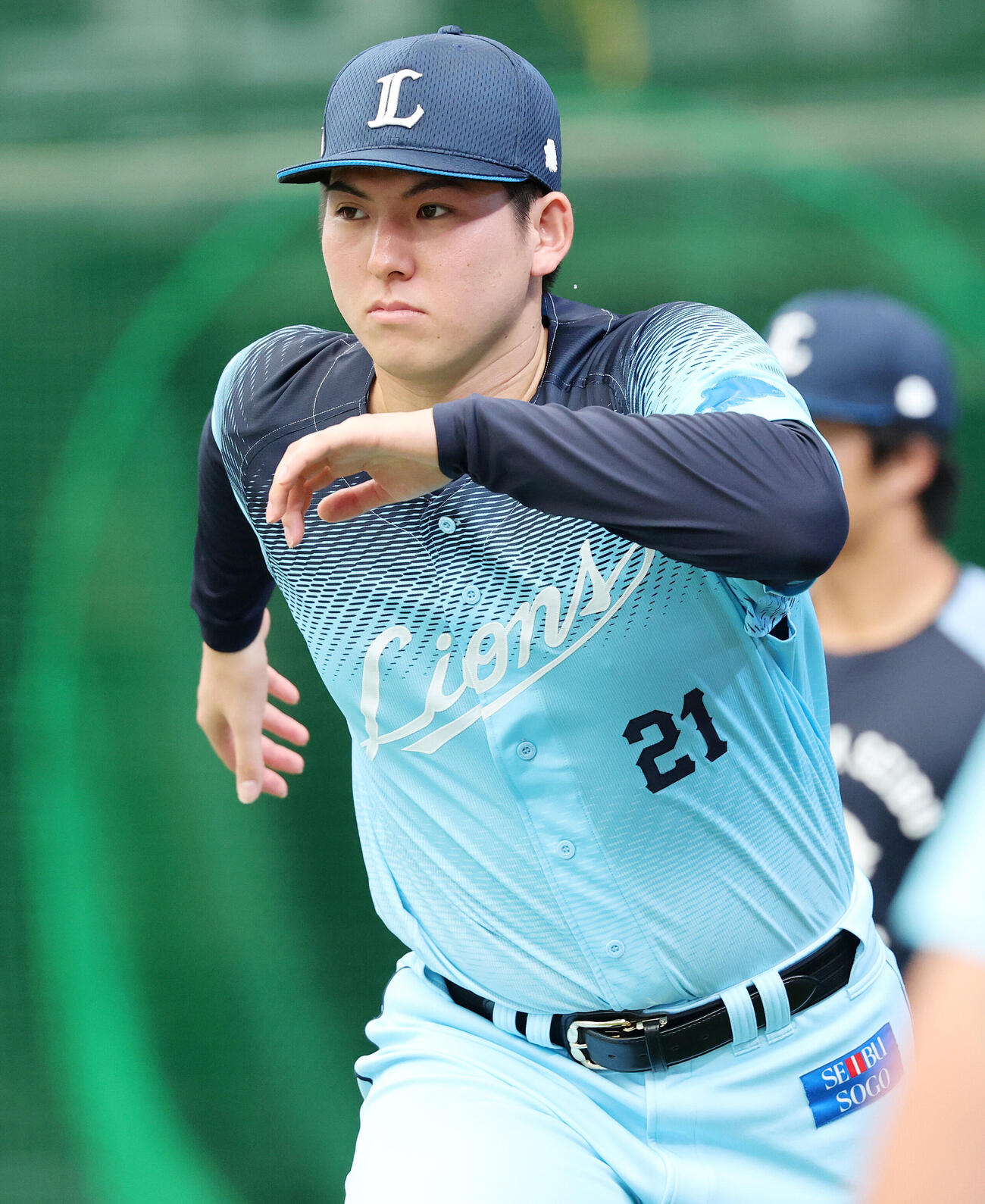 西武対ソフトバンク　アップする西武武内夏暉（撮影・鈴木正人）