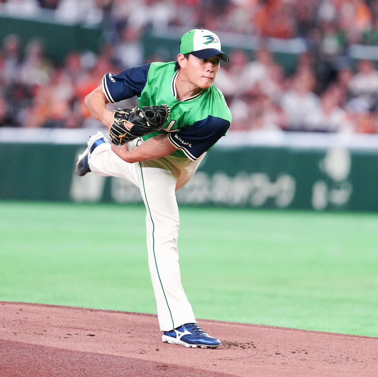 巨人対ヤクルト　先発し力投するヤクルト高橋奎二（撮影・鈴木みどり）