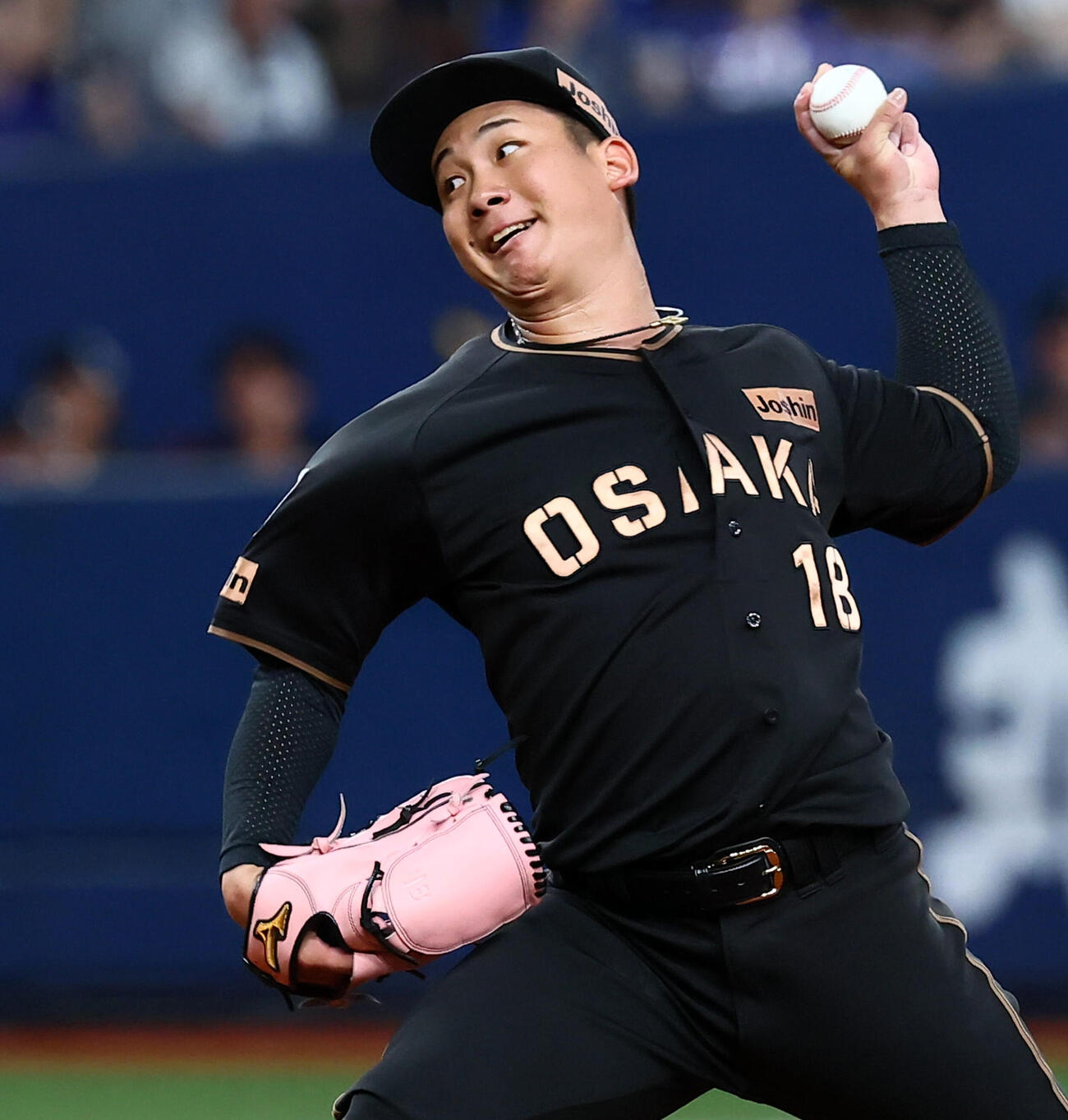 阪神対中日　中日戦に先発する阪神伊原陵人（撮影・加藤哉）