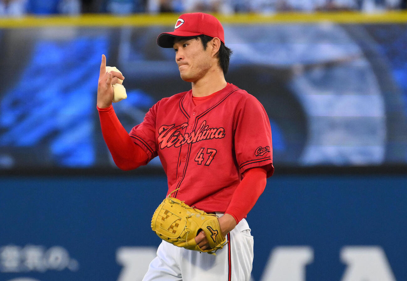 DeNA対広島　広島先発の斉藤優汰（撮影・滝沢徹郎）