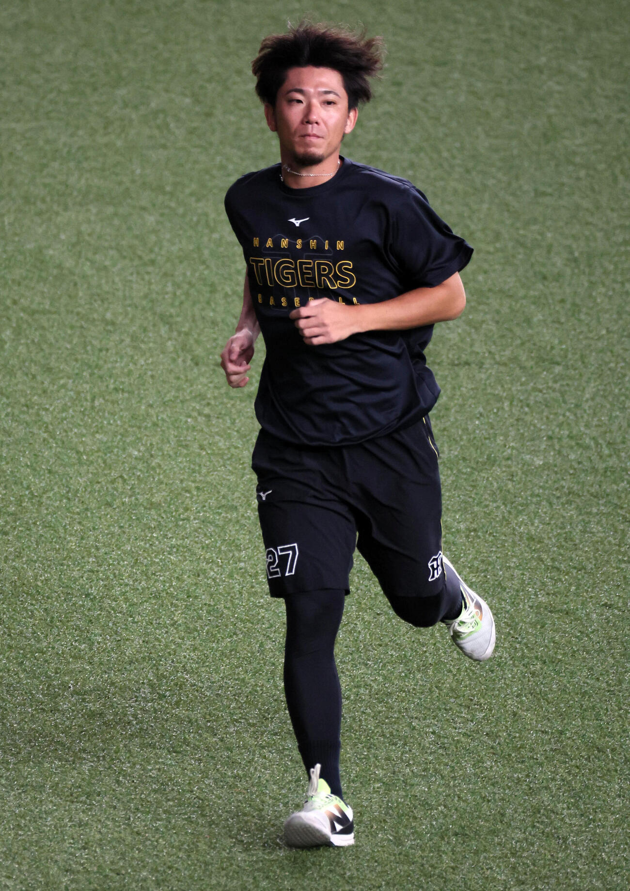 阪神対中日　ランニングする阪神伊藤将司（撮影・宮崎幸一）