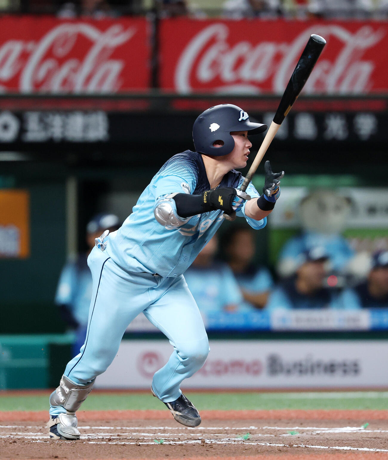 西武対ソフトバンク　6回裏西武1死、滝沢夏央は中前打を放つ（撮影・鈴木正人）