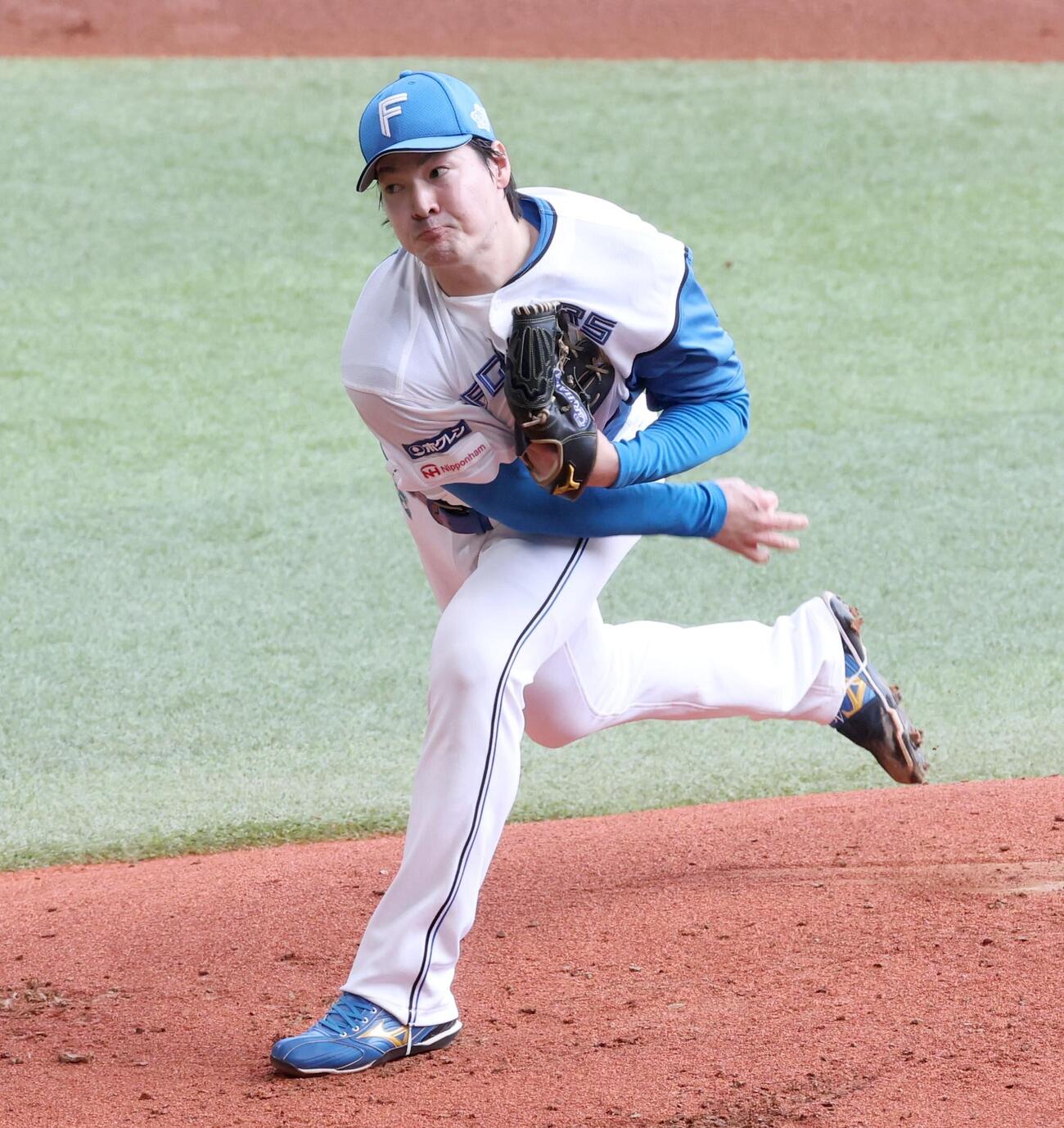 日本ハム対楽天　力投する有原航平（撮影・黒川智章）