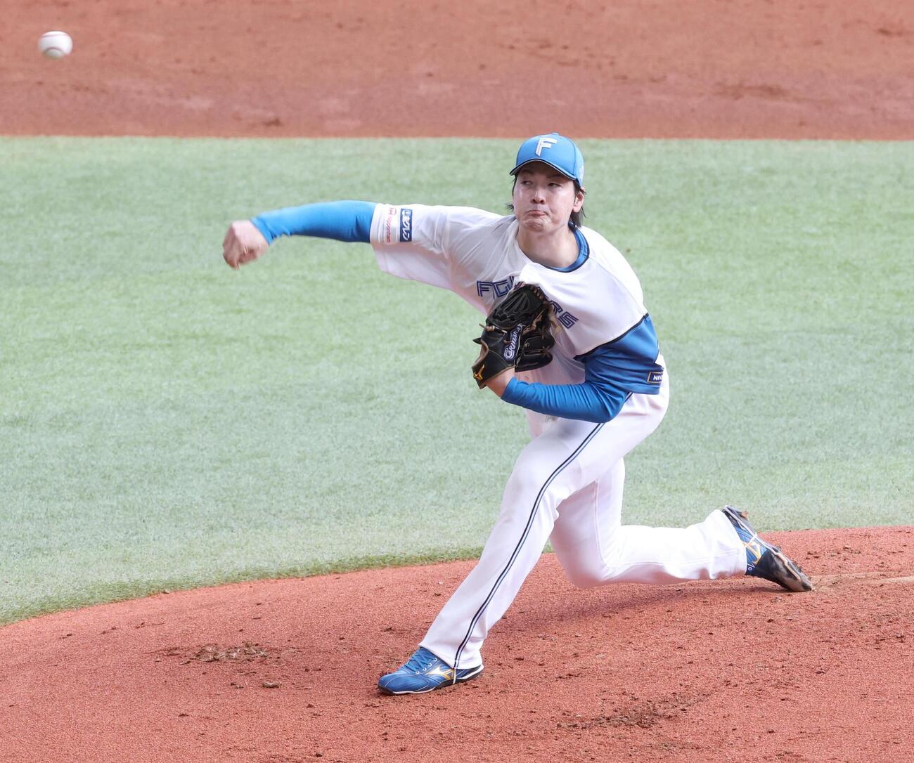 日本ハム対楽天　力投する有原航平（撮影・黒川智章）