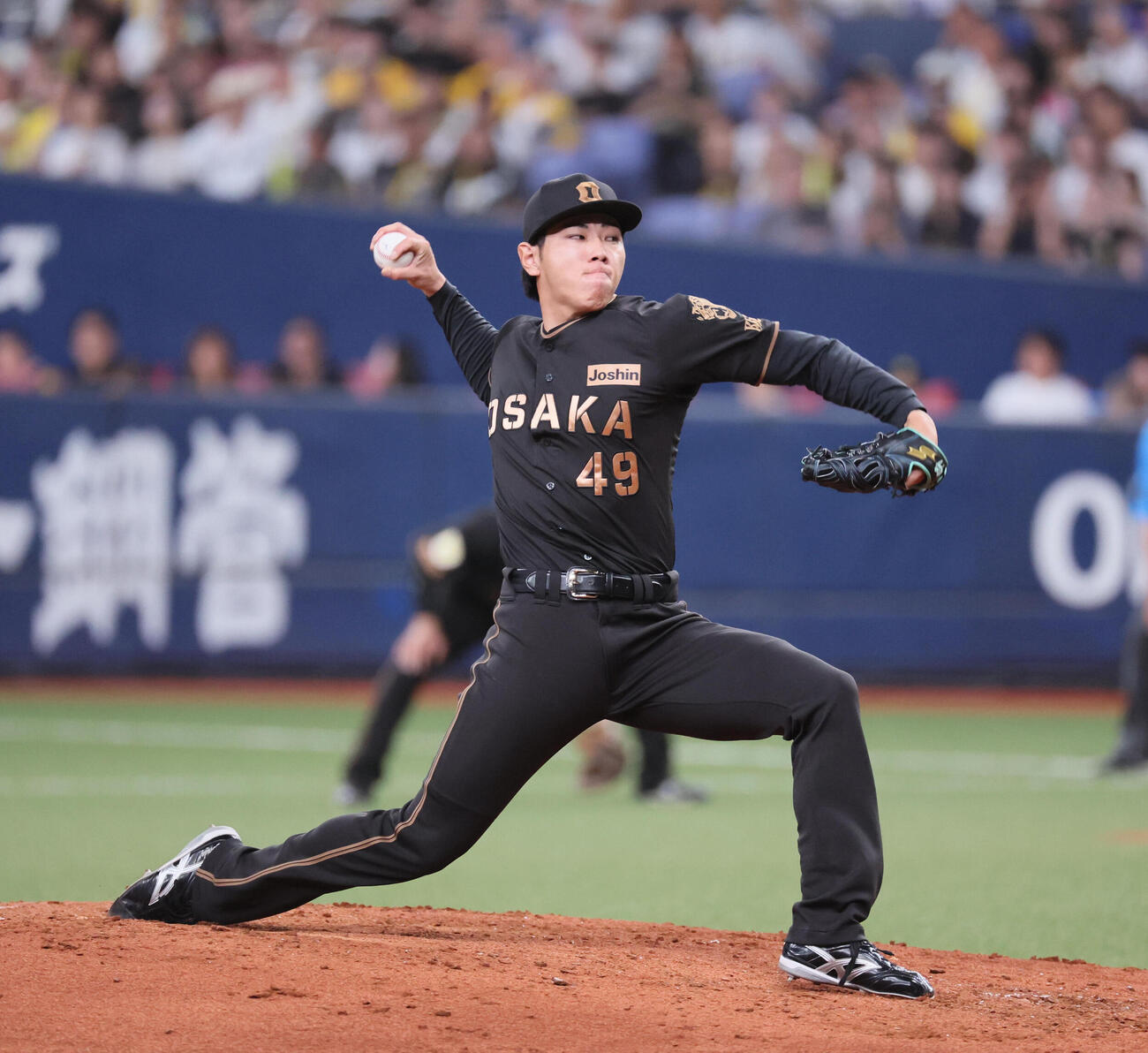 阪神対中日　阪神3番手の工藤泰成（撮影・宮崎幸一）