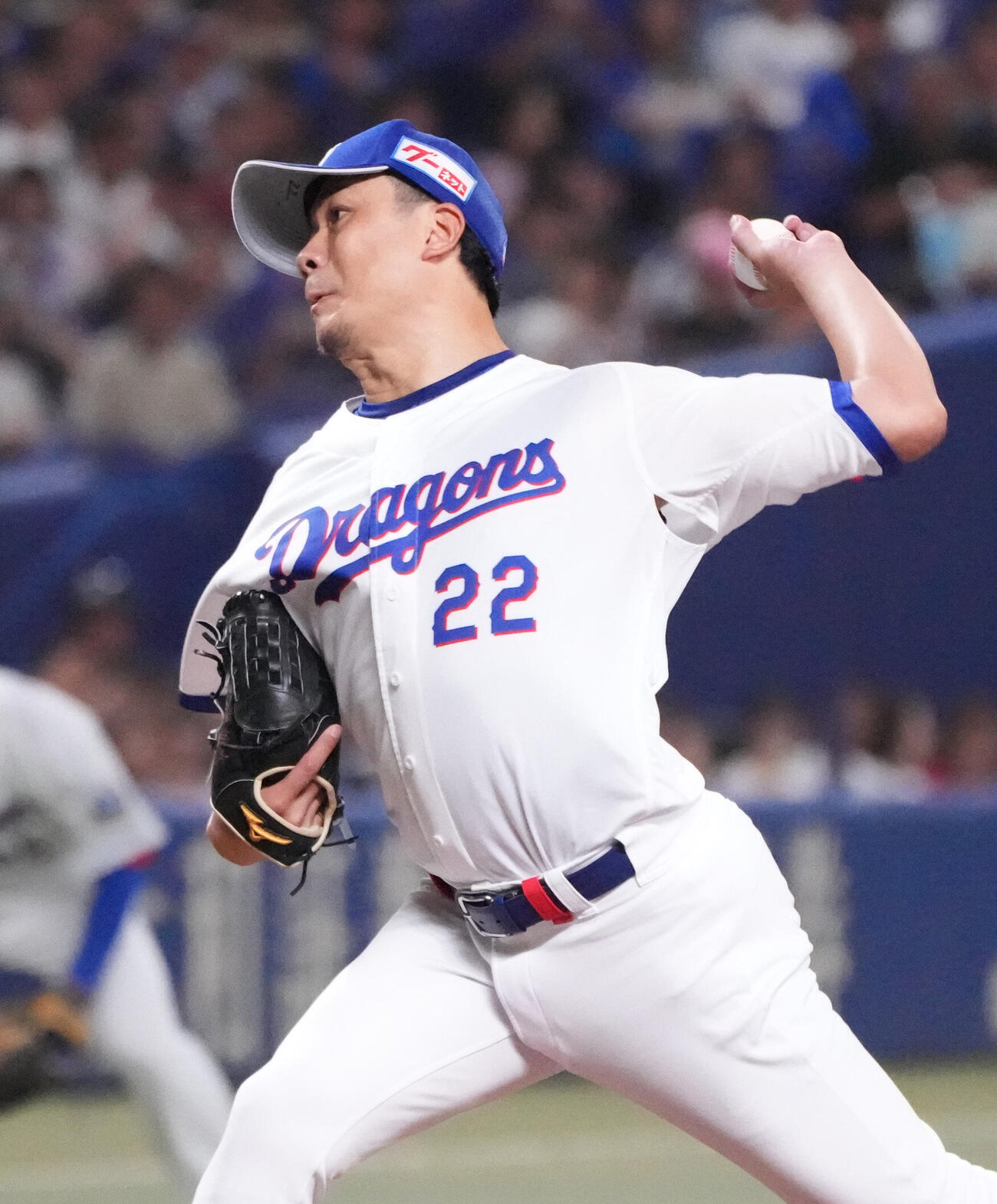 中日対DeNA 1回表、登板する中日先発の大野雄大（撮影・森本幸一）