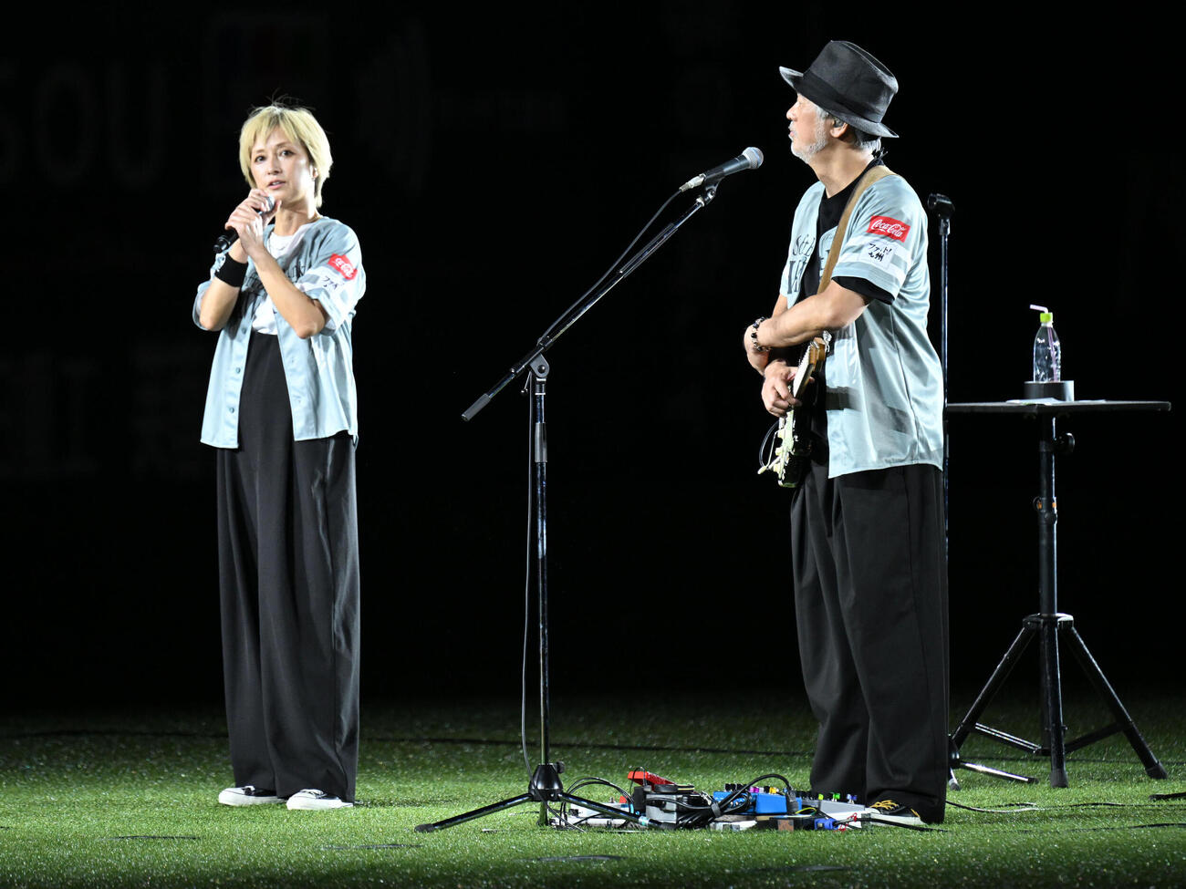 ソフトバンク対ロッテ　試合後ライブパフォーマンスを行うDo As Infinity（撮影・林敢治）