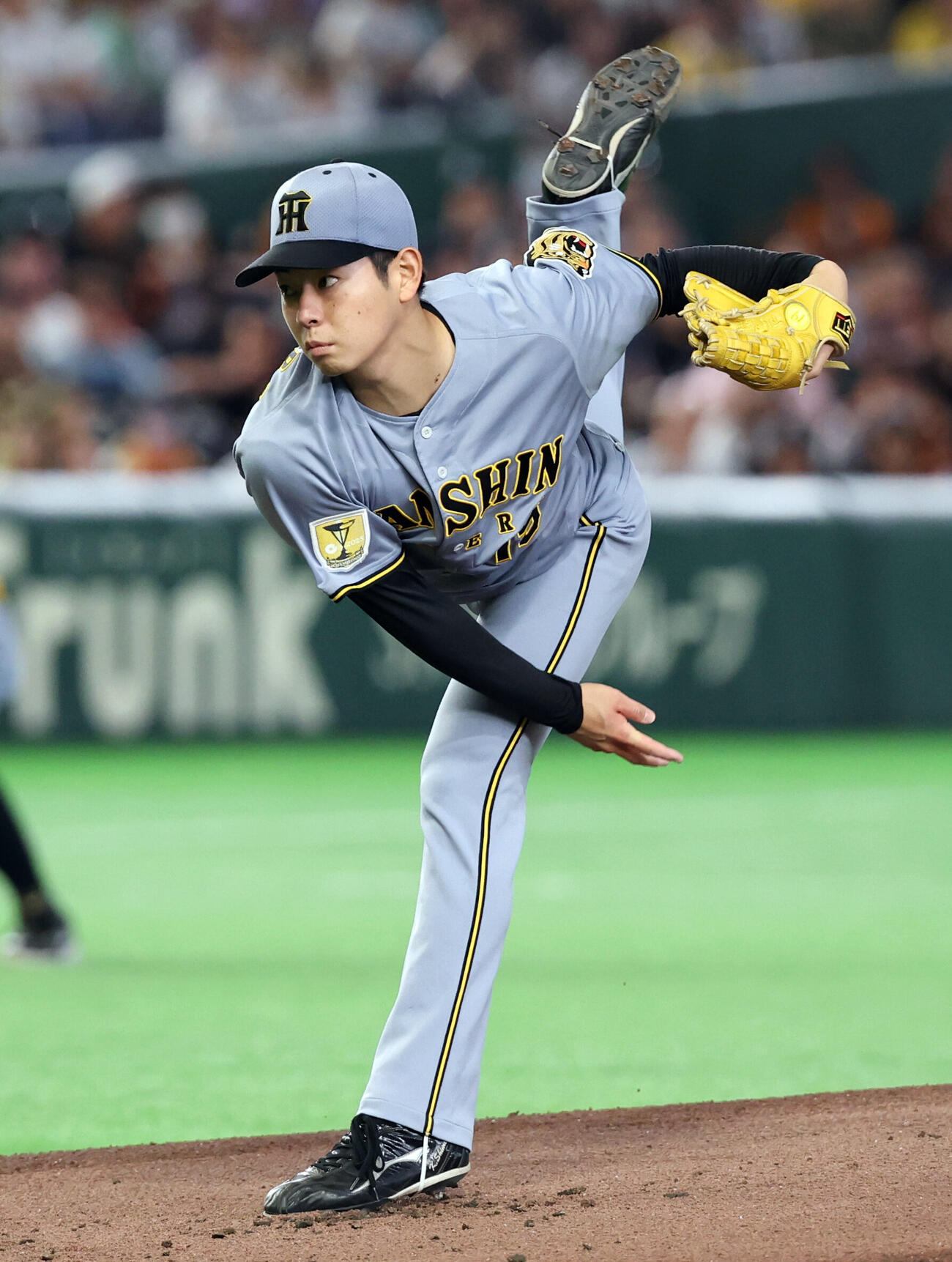 巨人対阪神　阪神先発の下村海翔（撮影・浅見桂子）