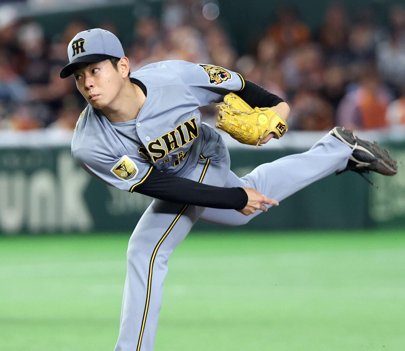 巨人対阪神　阪神先発の下村海翔（撮影・浅見桂子）