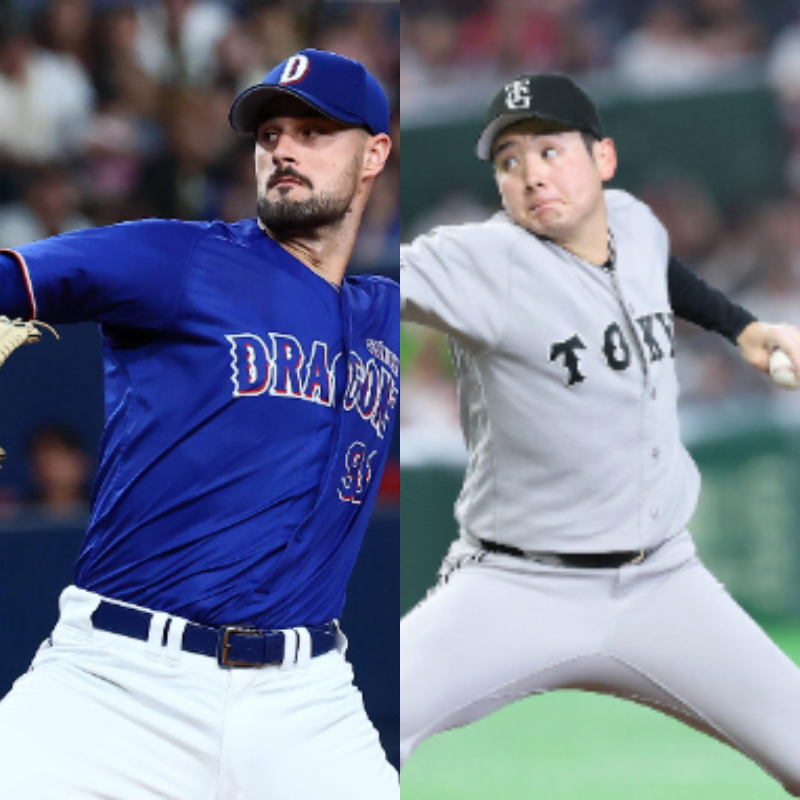中日・マラーと巨人竹丸和幸
