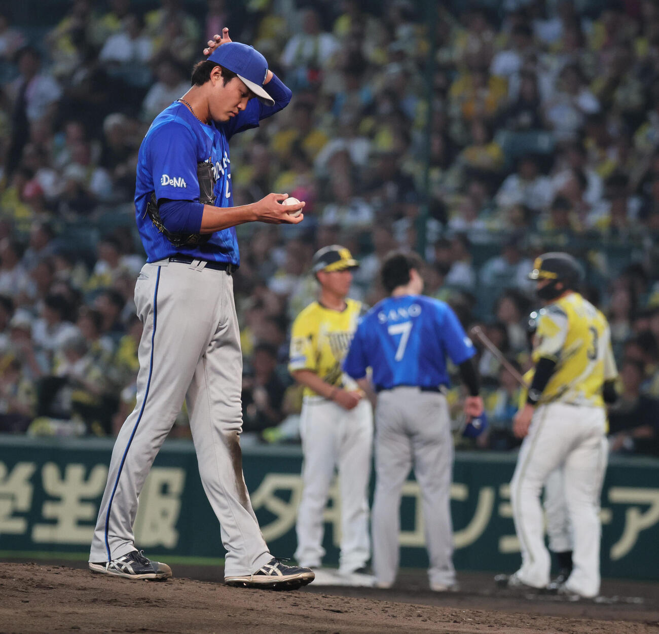 7月22日阪神戦、藤浪晋太郎は大山悠輔に死球を与える