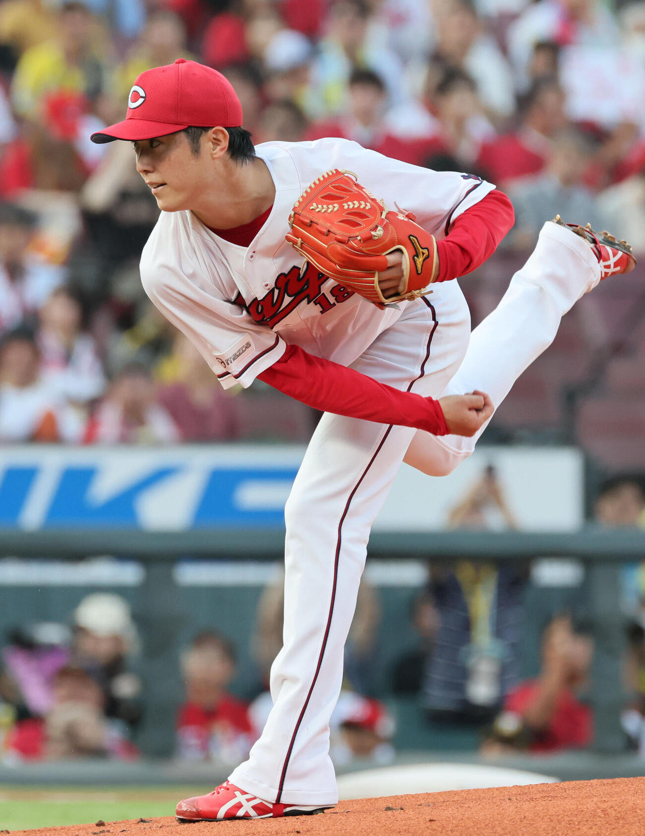 広島対阪神　広島先発の森下暢仁（撮影・加藤孝規）