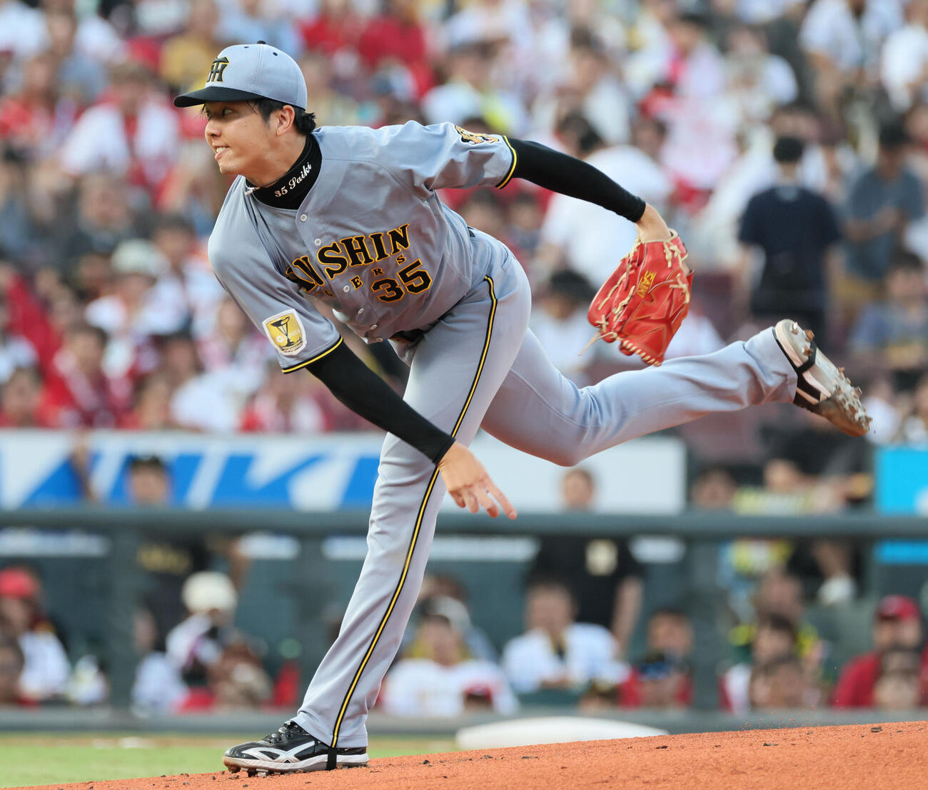 広島対阪神　阪神先発の才木浩人（撮影・加藤孝規）
