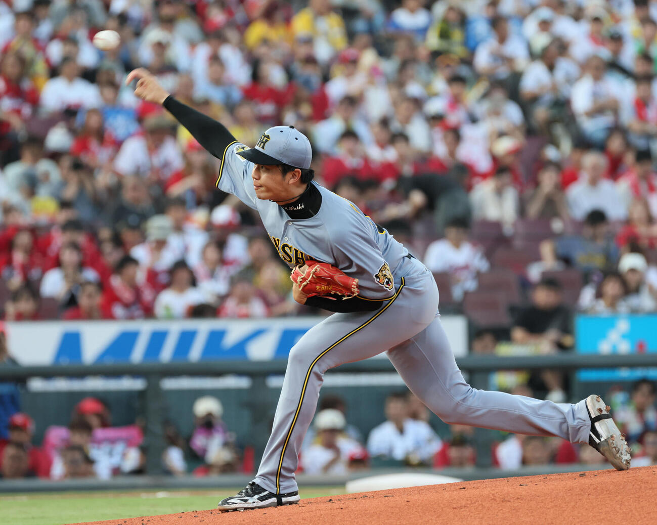広島対阪神　阪神先発の才木浩人（撮影・加藤孝規）