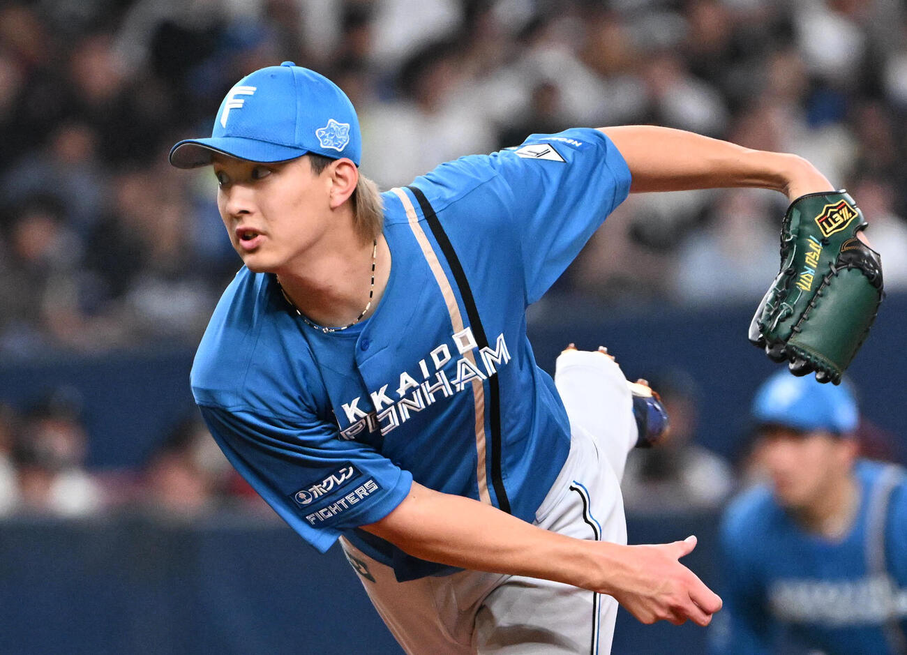 オリックス対日本ハム　日本ハム先発の達孝太（撮影・石井愛子）
