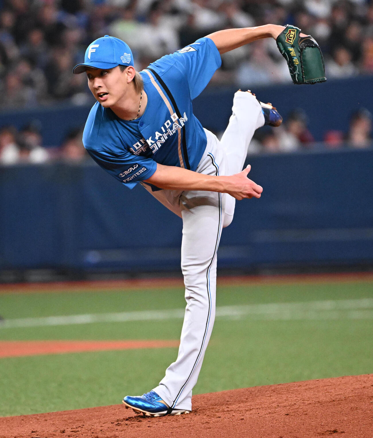 オリックス対日本ハム　日本ハム先発の達孝太（撮影・石井愛子）