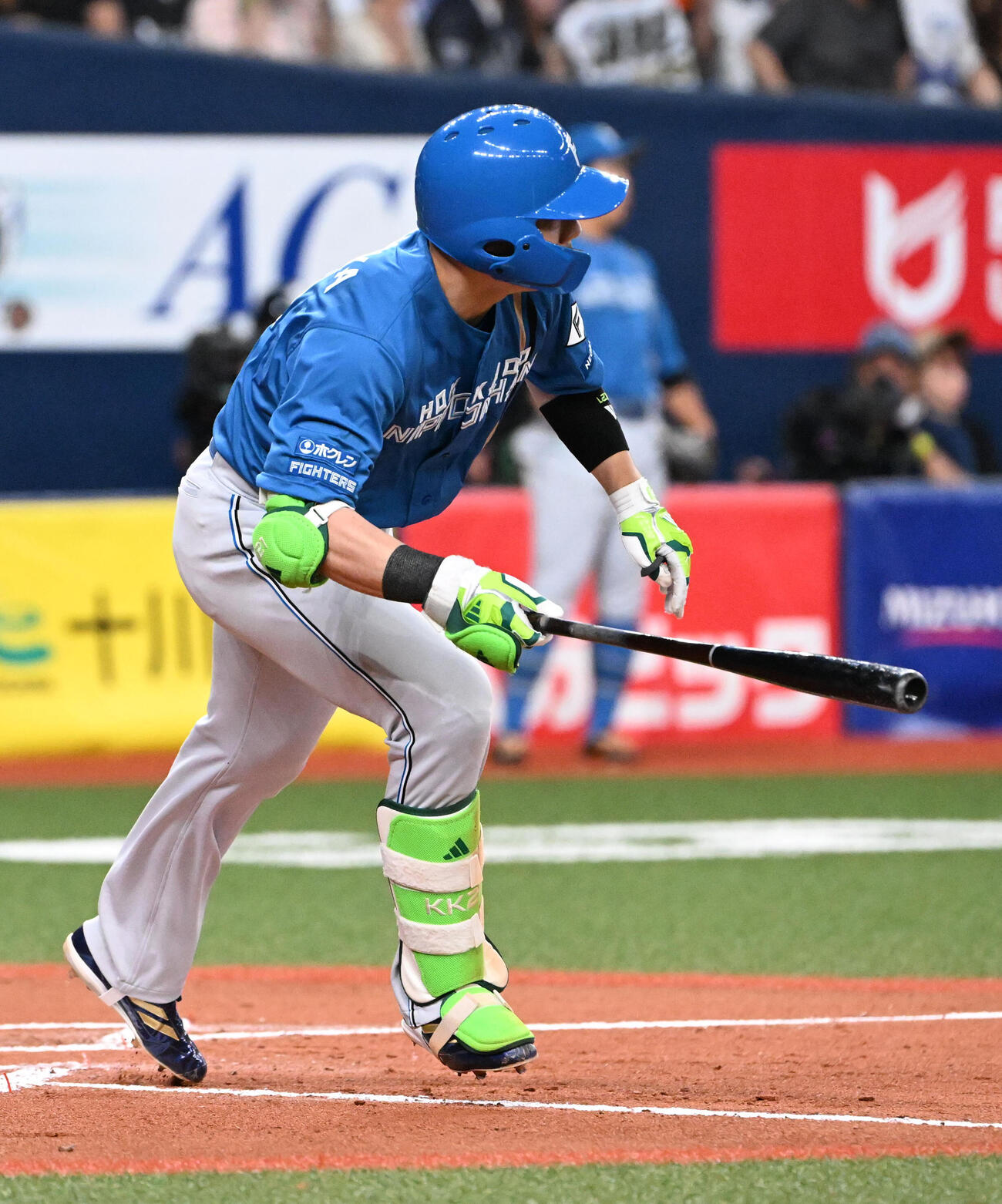 オリックス対日本ハム　7回表日本ハム1死一、三塁、清宮幸太郎は同点の中適時打を放つ（撮影・石井愛子）