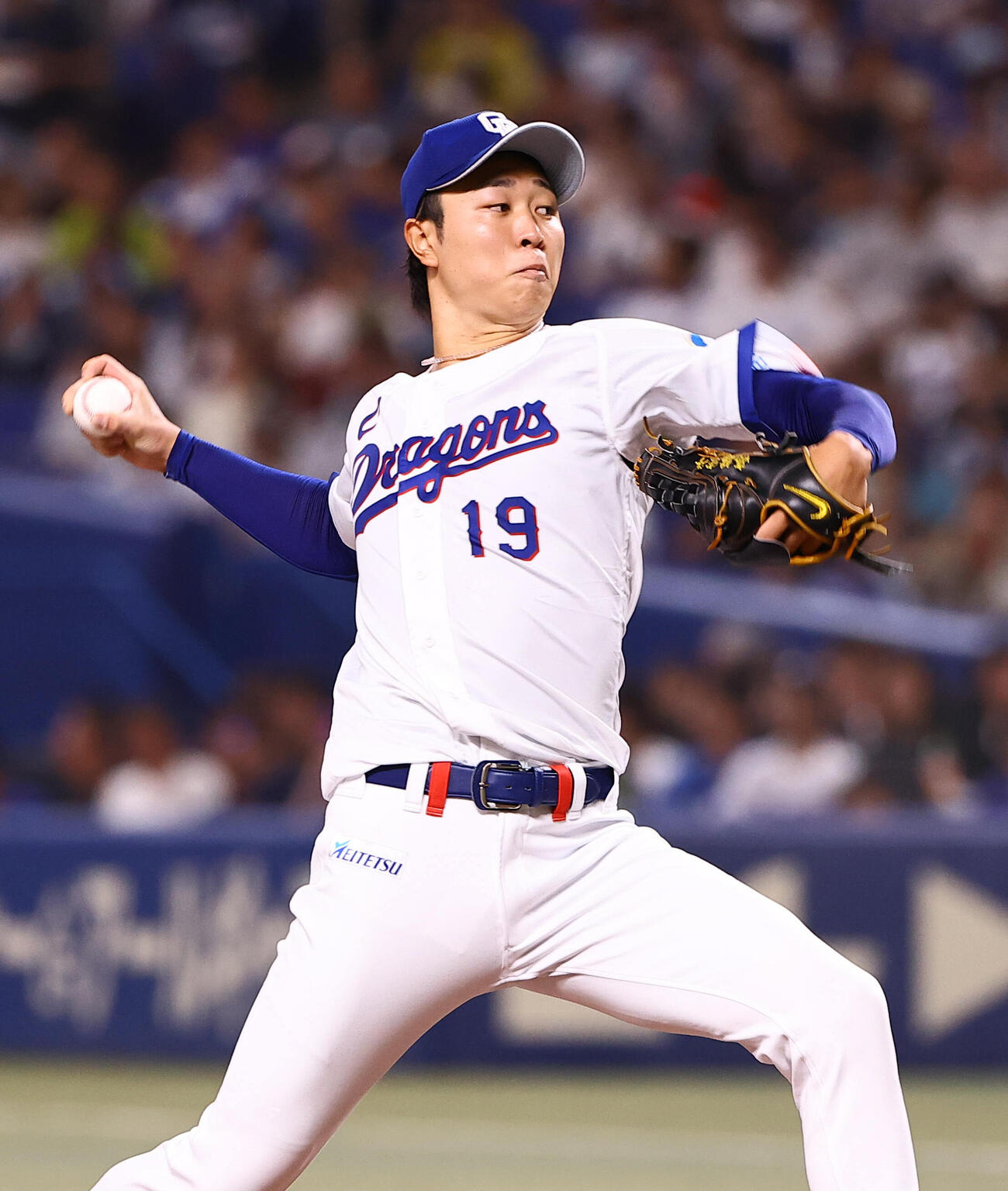 中日対巨人　中日先発の高橋宏斗（撮影・上田博志）