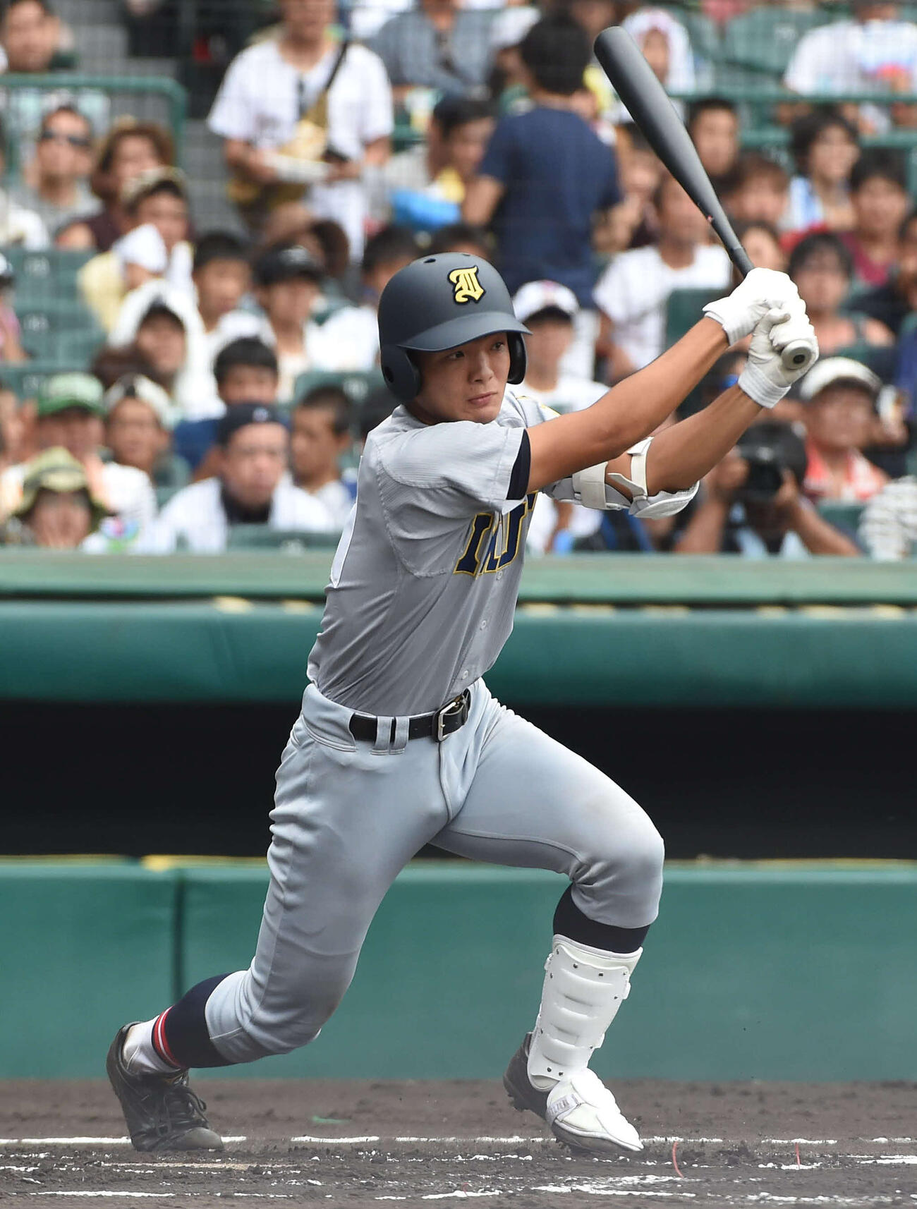 仙台育英時代の郡司裕也（2015年8月撮影）