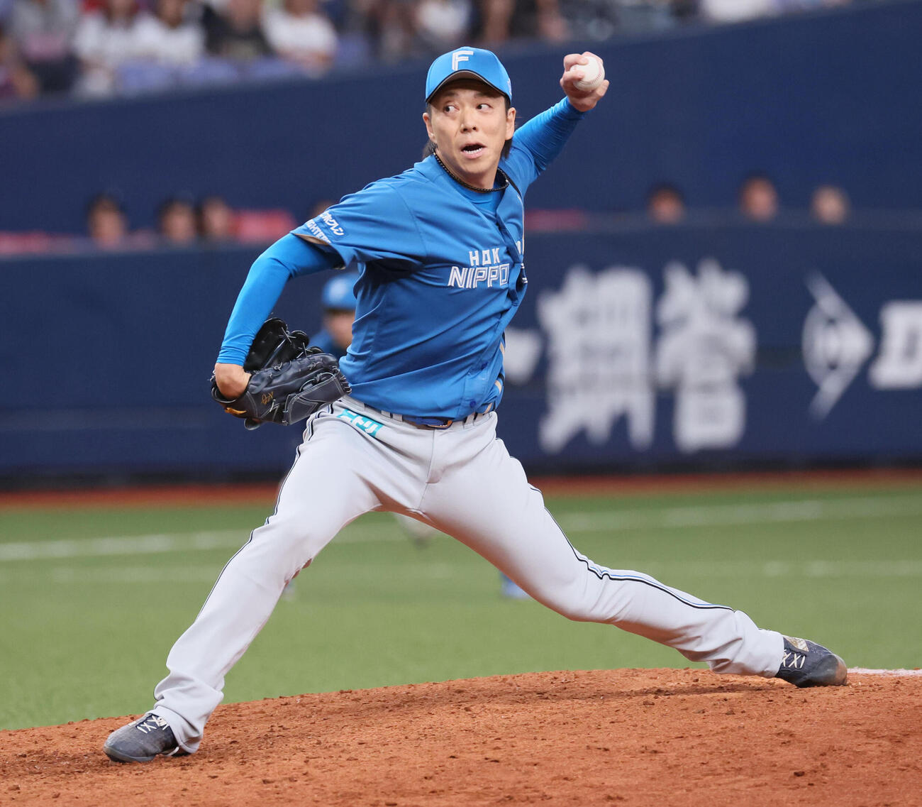 オリックス対日本ハム　日本ハム4番手の宮西尚生（撮影・宮崎幸一）