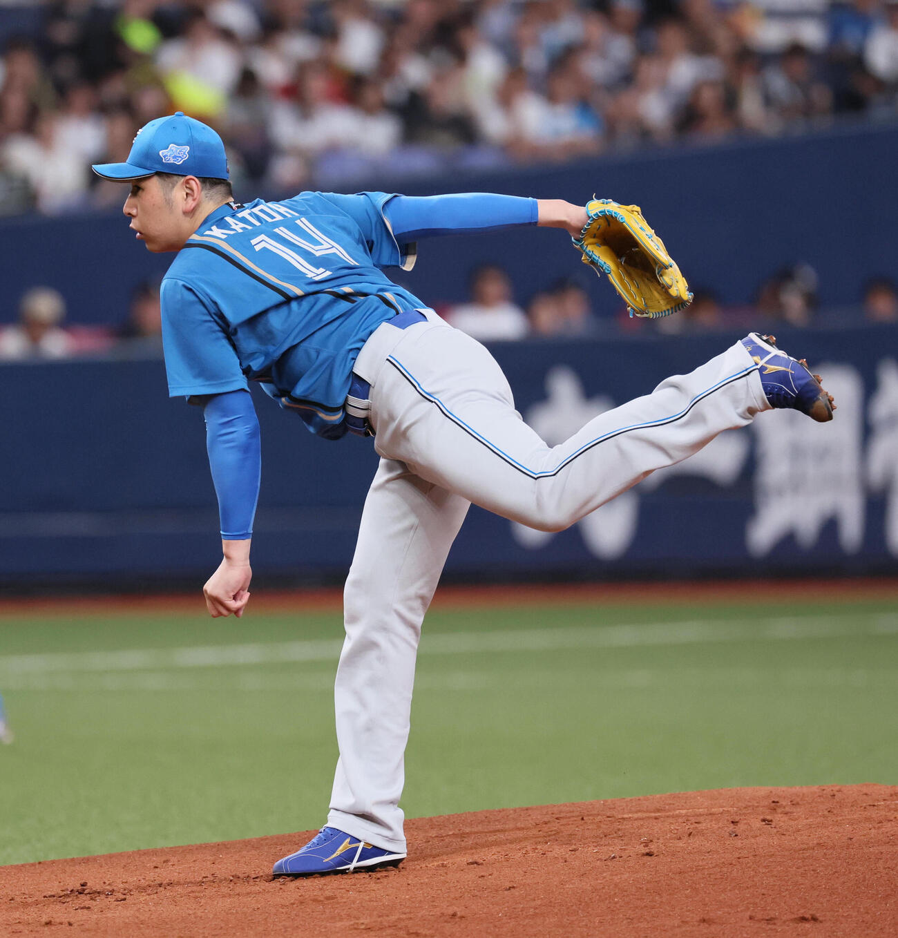 オリックス対日本ハム　日本ハム先発の加藤貴之（撮影・宮崎幸一）
