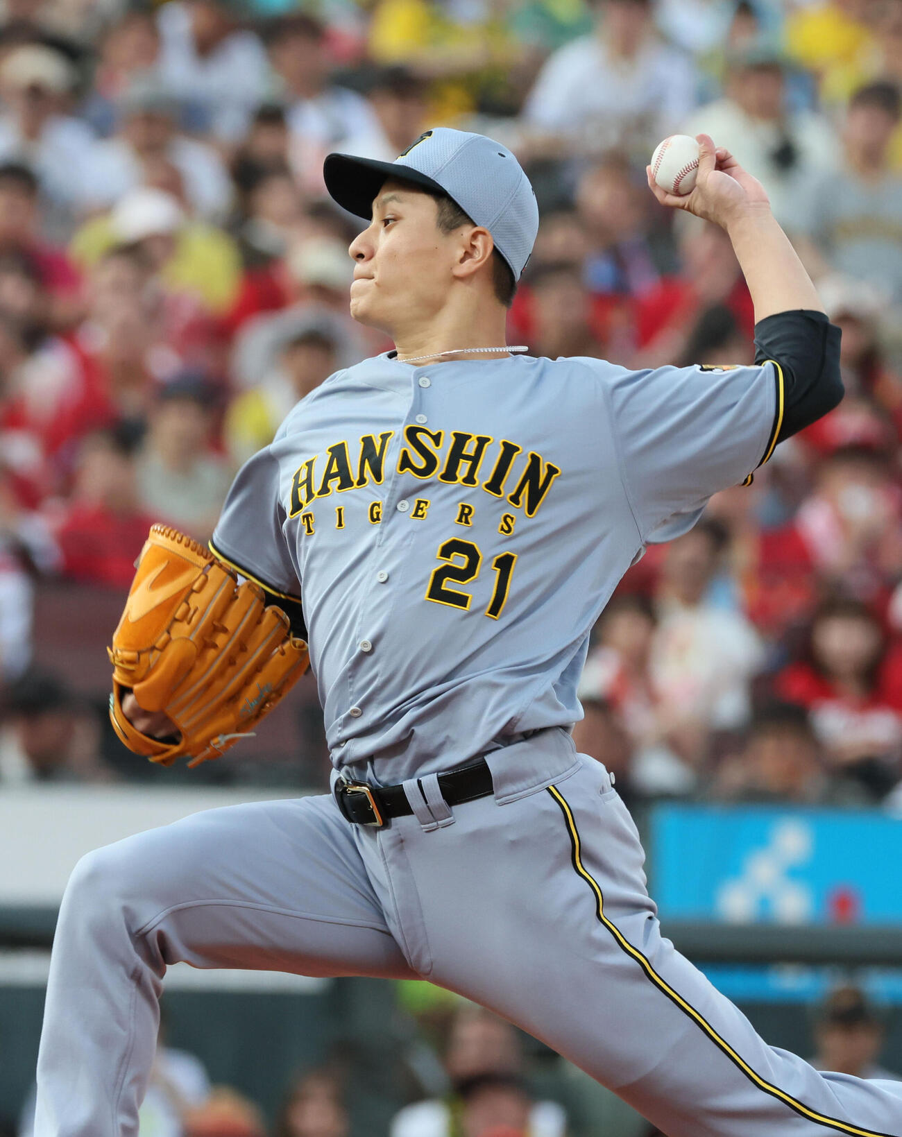 広島対阪神　阪神先発の大竹耕太郎（撮影・加藤孝規）