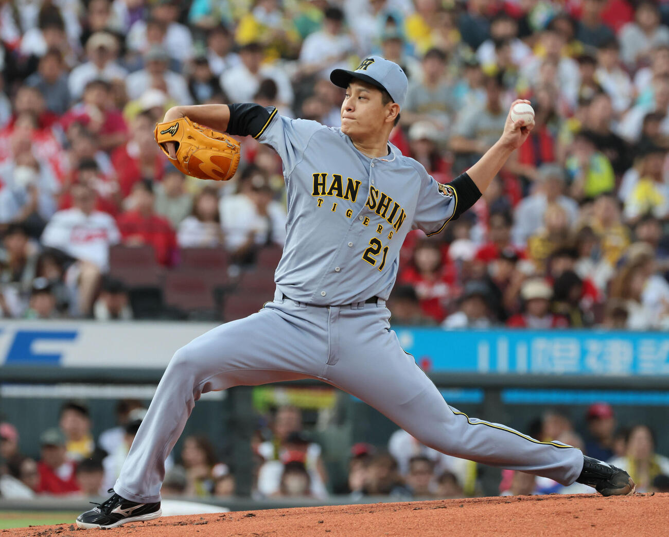 広島対阪神　阪神先発の大竹耕太郎（撮影・加藤孝規）