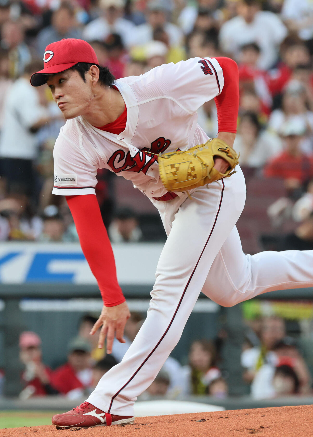 広島対阪神　広島先発の斉藤優汰（撮影・加藤孝規）