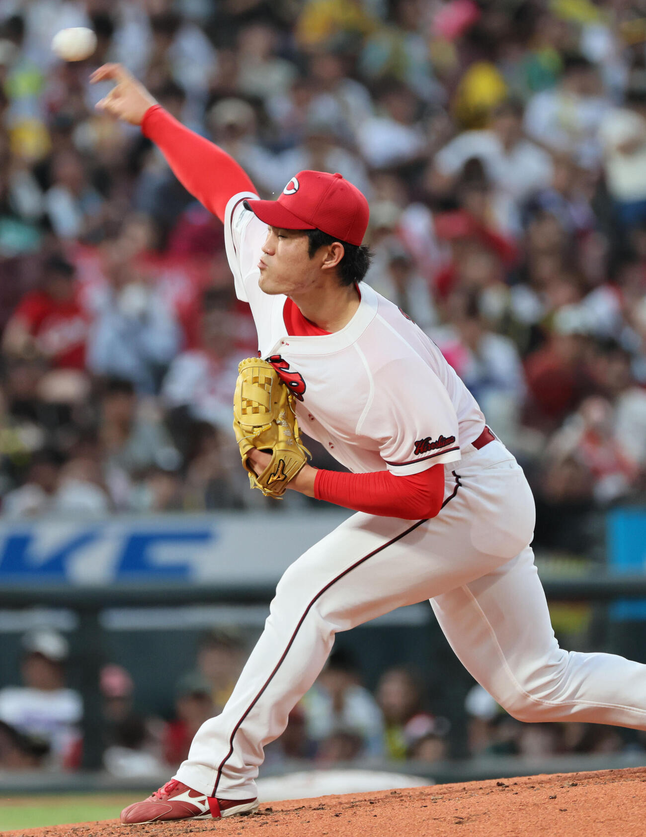 広島対阪神　広島先発の斉藤優汰（撮影・加藤孝規）