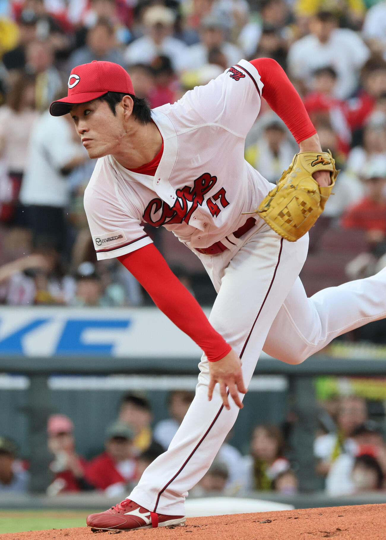 広島対阪神　広島先発の斉藤優汰（撮影・加藤孝規）