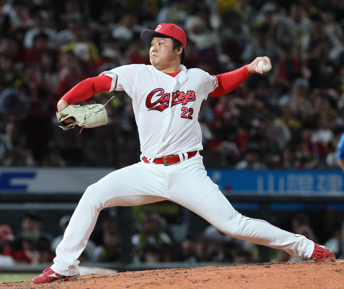 広島対阪神　8回表阪神、広島4番手の高太一（撮影・加藤孝規）