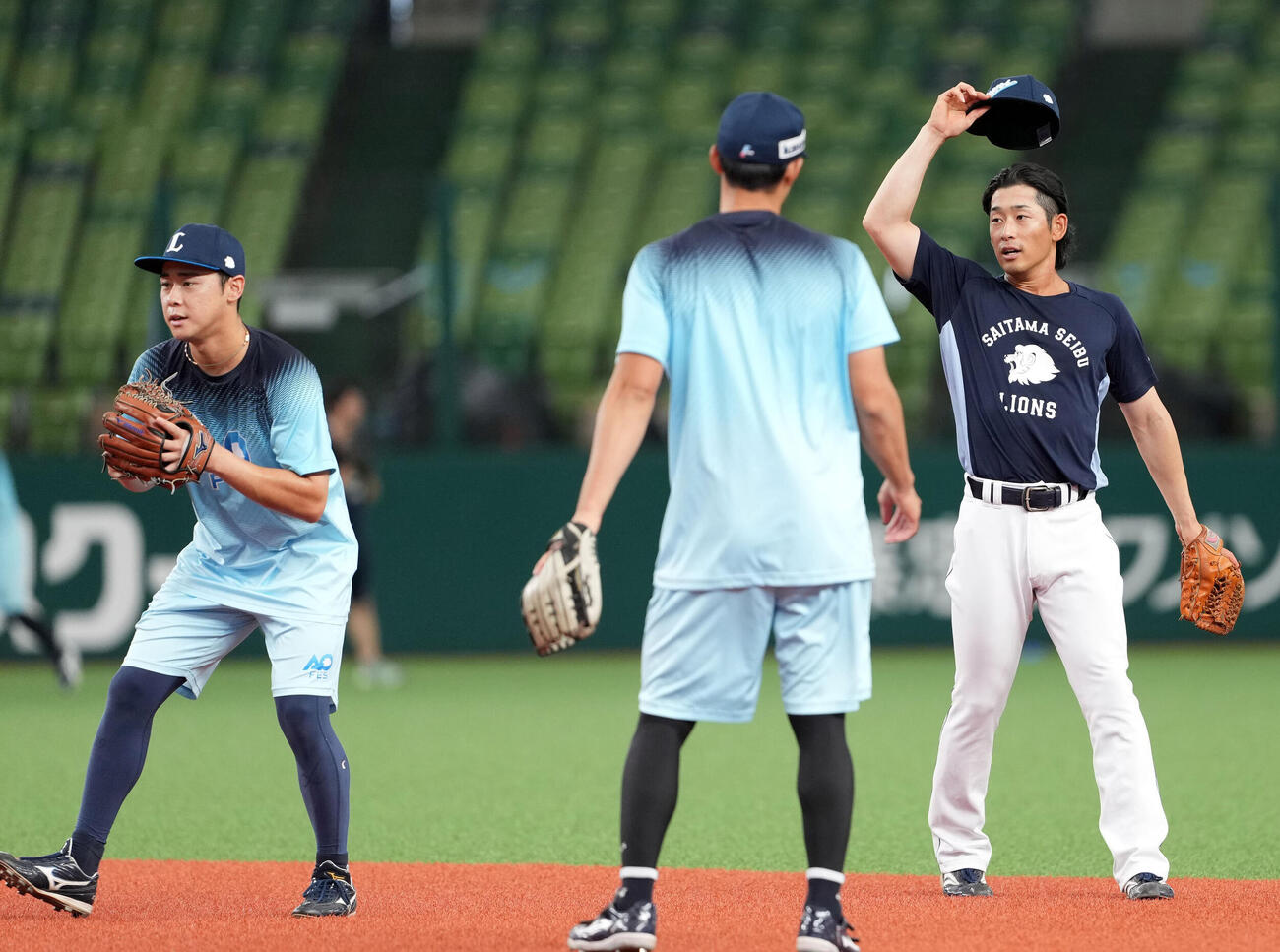 1軍に合流した西武佐藤太陽（撮影・たえ見朱実）