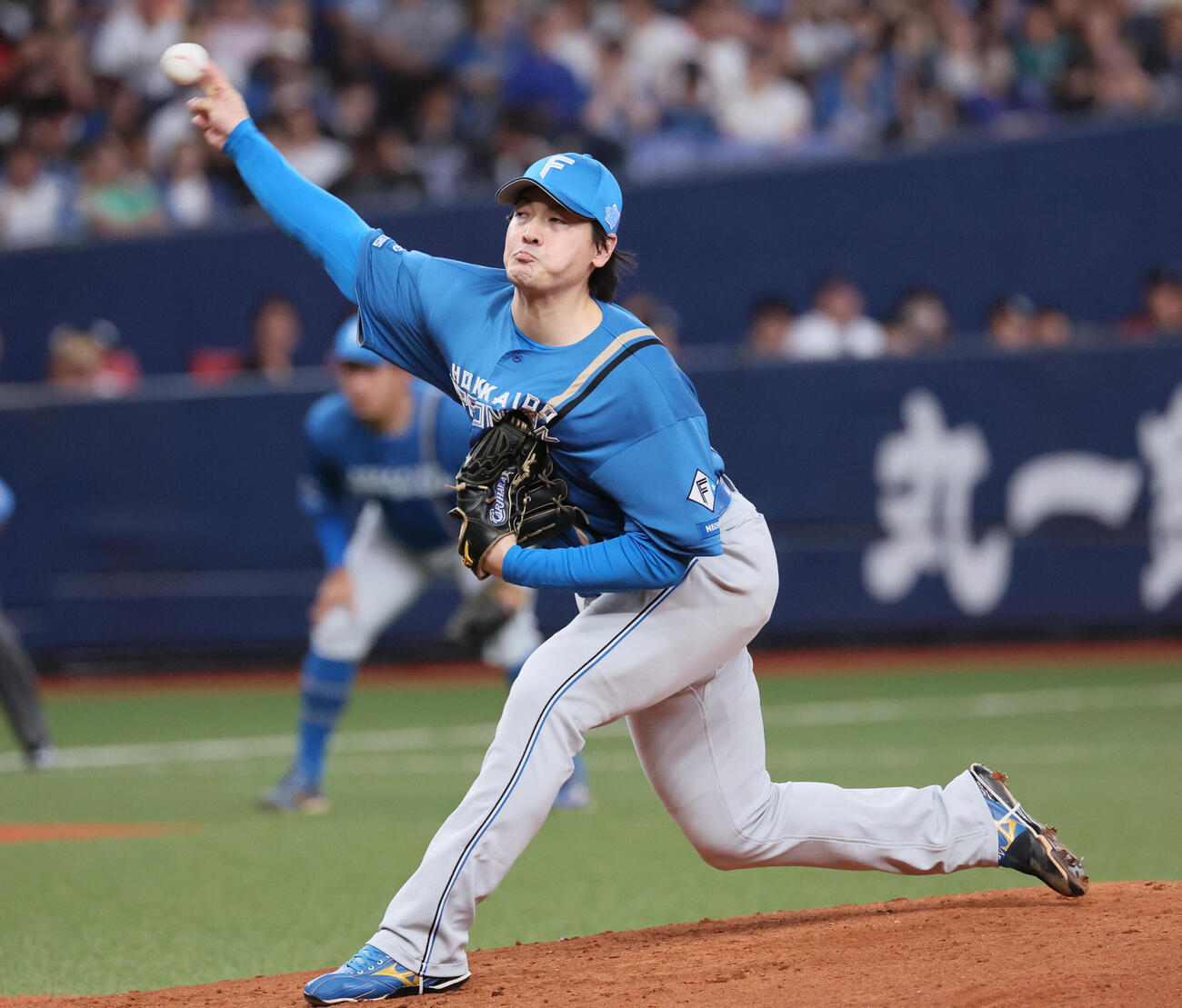オリックス対日本ハム　日本ハム先発の有原航平（撮影・宮崎幸一）