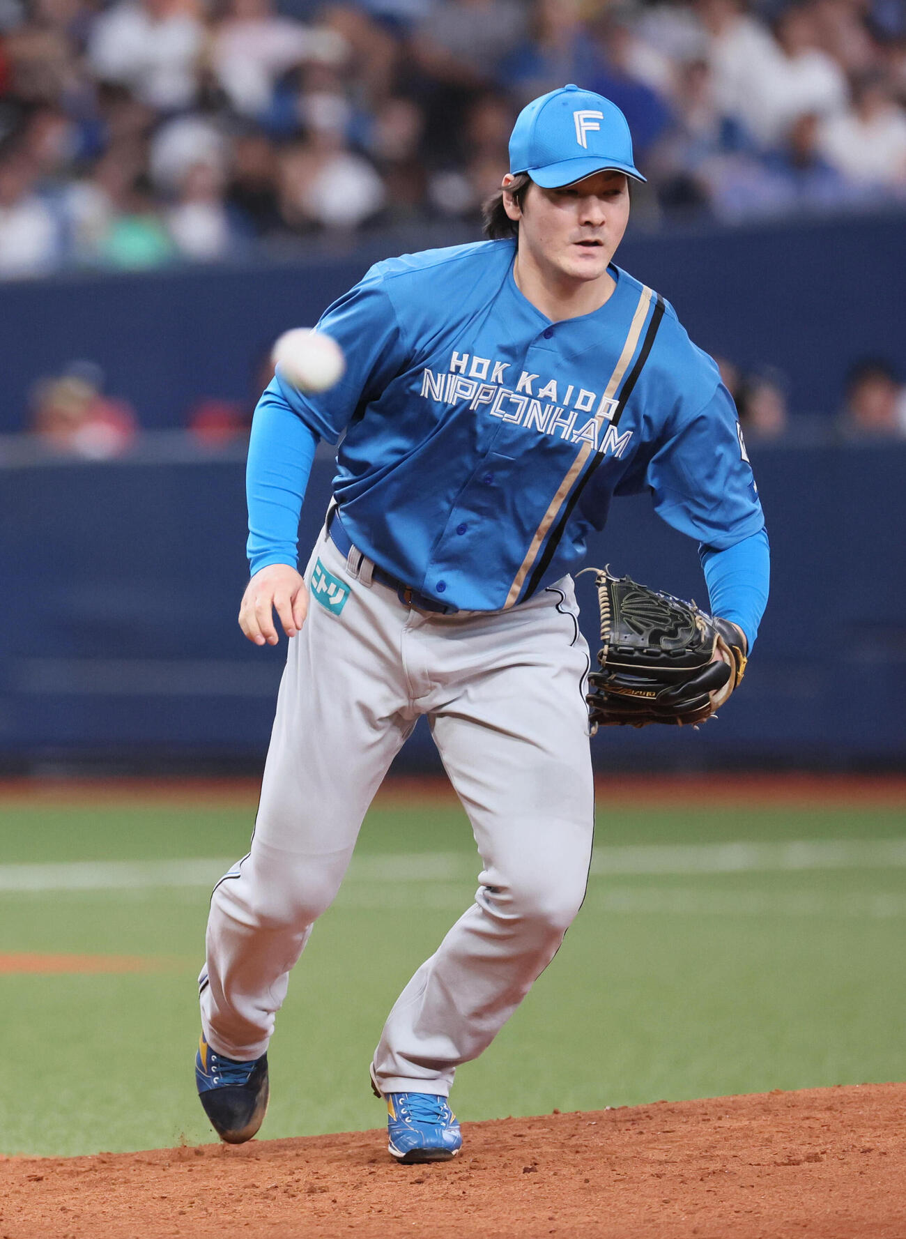 オリックス対日本ハム　日本ハム先発の有原航平（撮影・宮崎幸一）