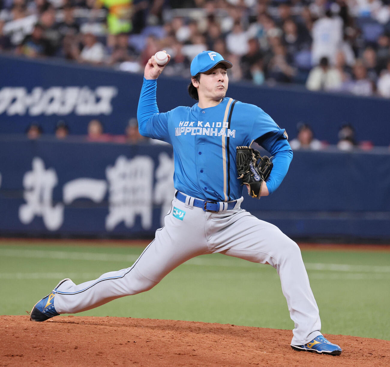 オリックス対日本ハム　日本ハム先発の有原航平（撮影・宮崎幸一）