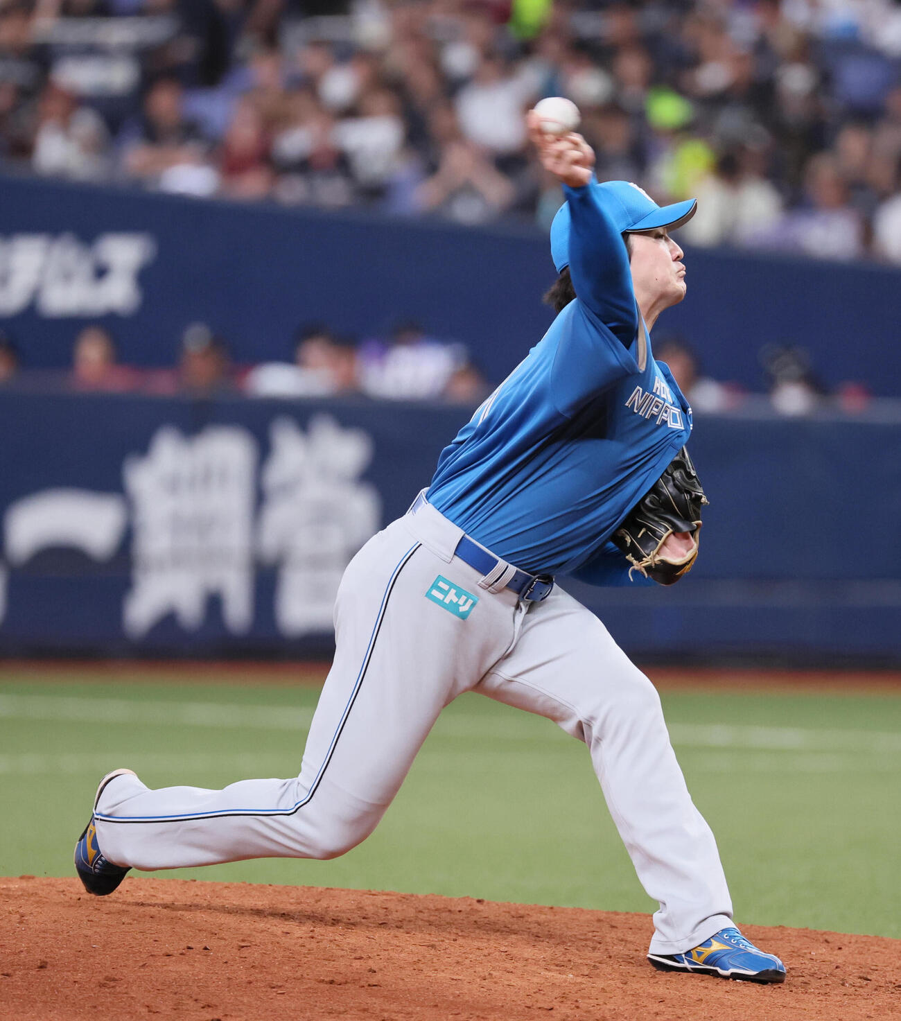 オリックス対日本ハム　日本ハム先発の有原航平（撮影・宮崎幸一）