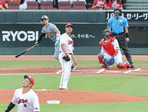 【広島】先発森翔平が立ち上がりに手痛い１発を食らう　阪神佐藤輝明に先制の28号２ランを献上