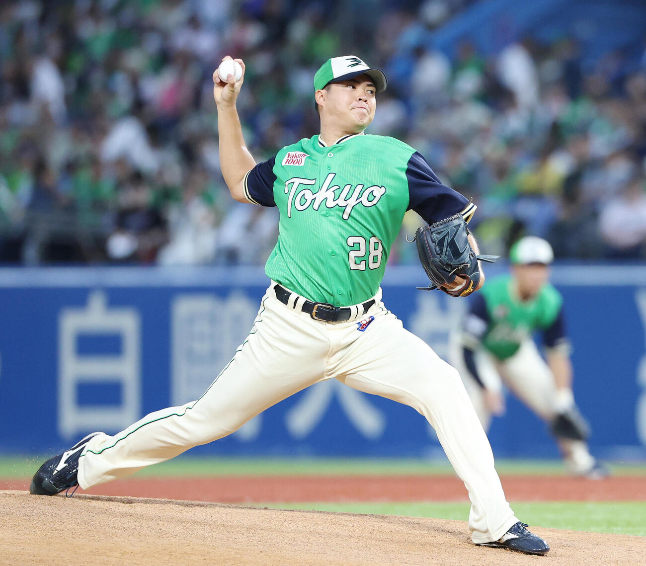 ヤクルト対DeNA　ヤクルト先発の松本健吾（撮影・宮地輝）