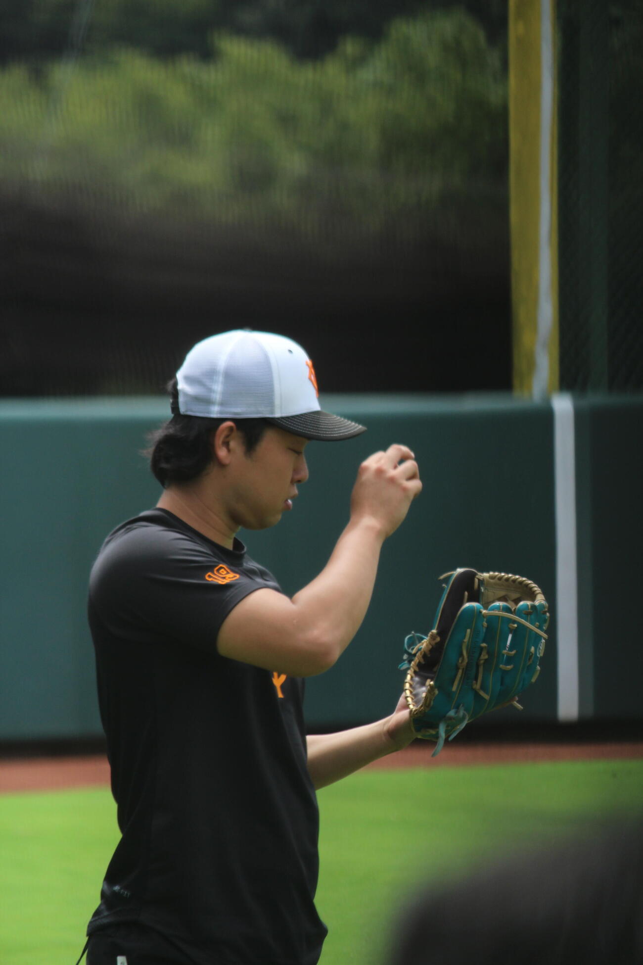 ジャイアンツ球場で調整した山崎伊織