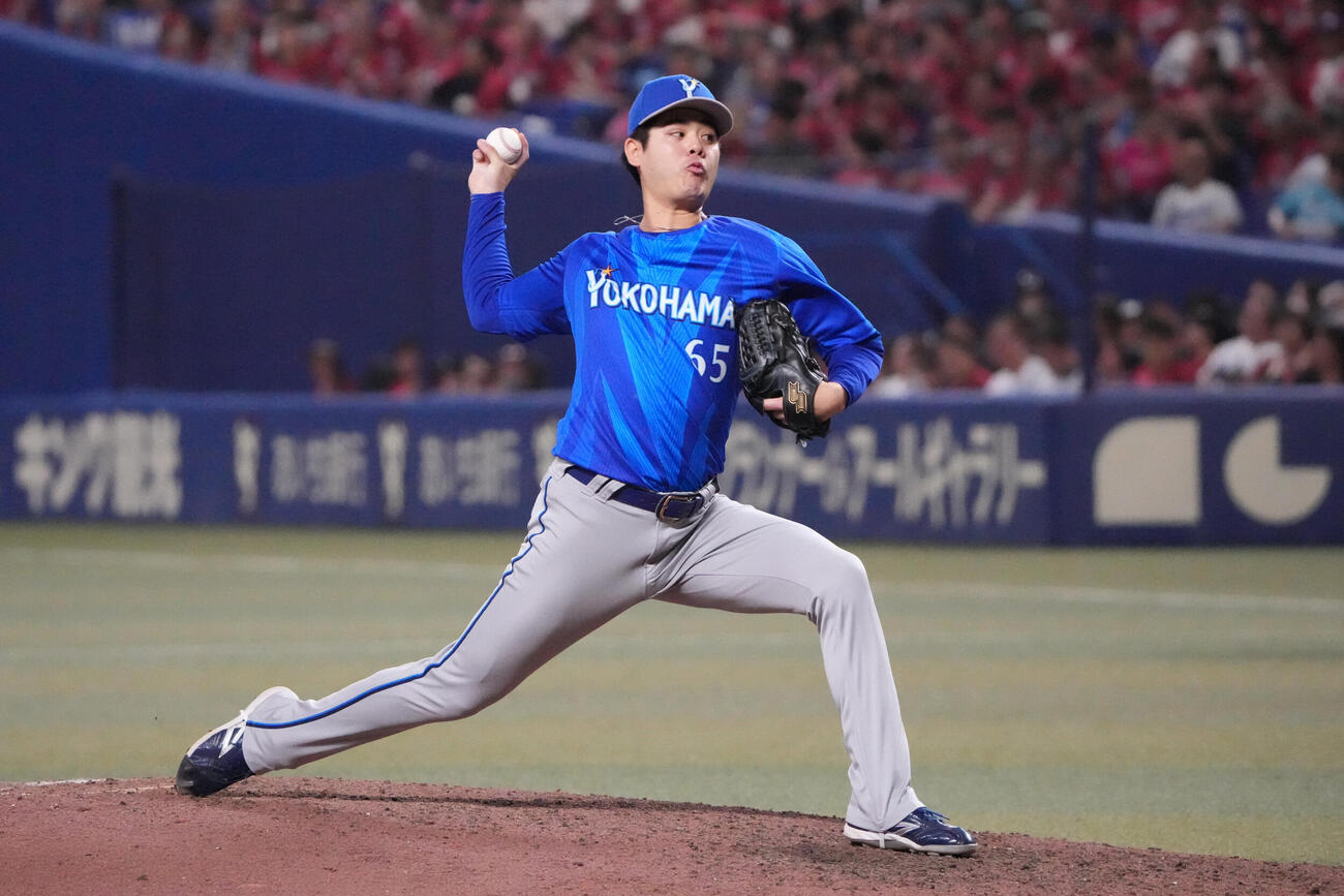 DeNA宮城滝太（2026年7月撮影）