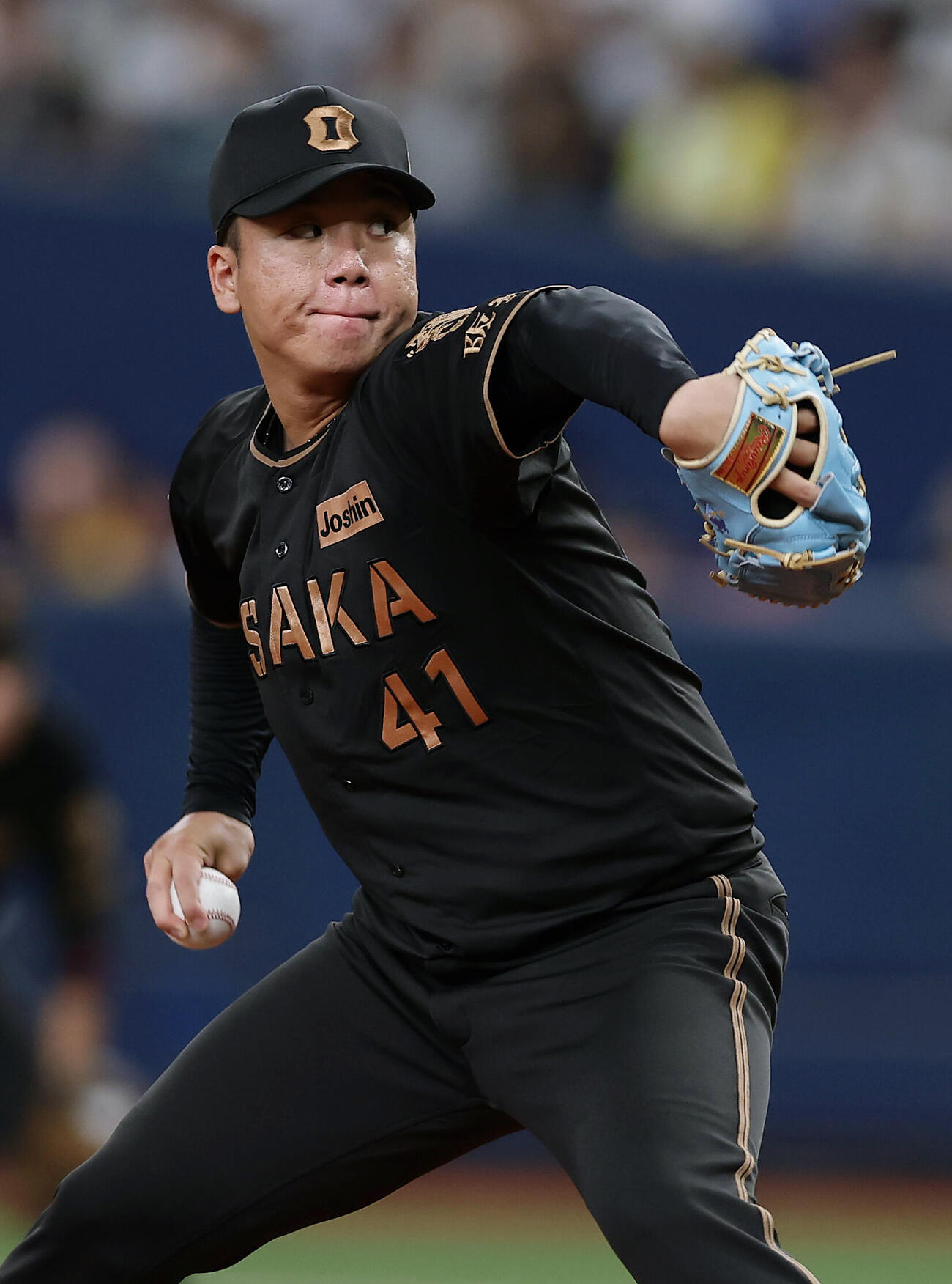 阪神対ヤクルト　力投する阪神先発の村上頌樹（撮影・前田充）