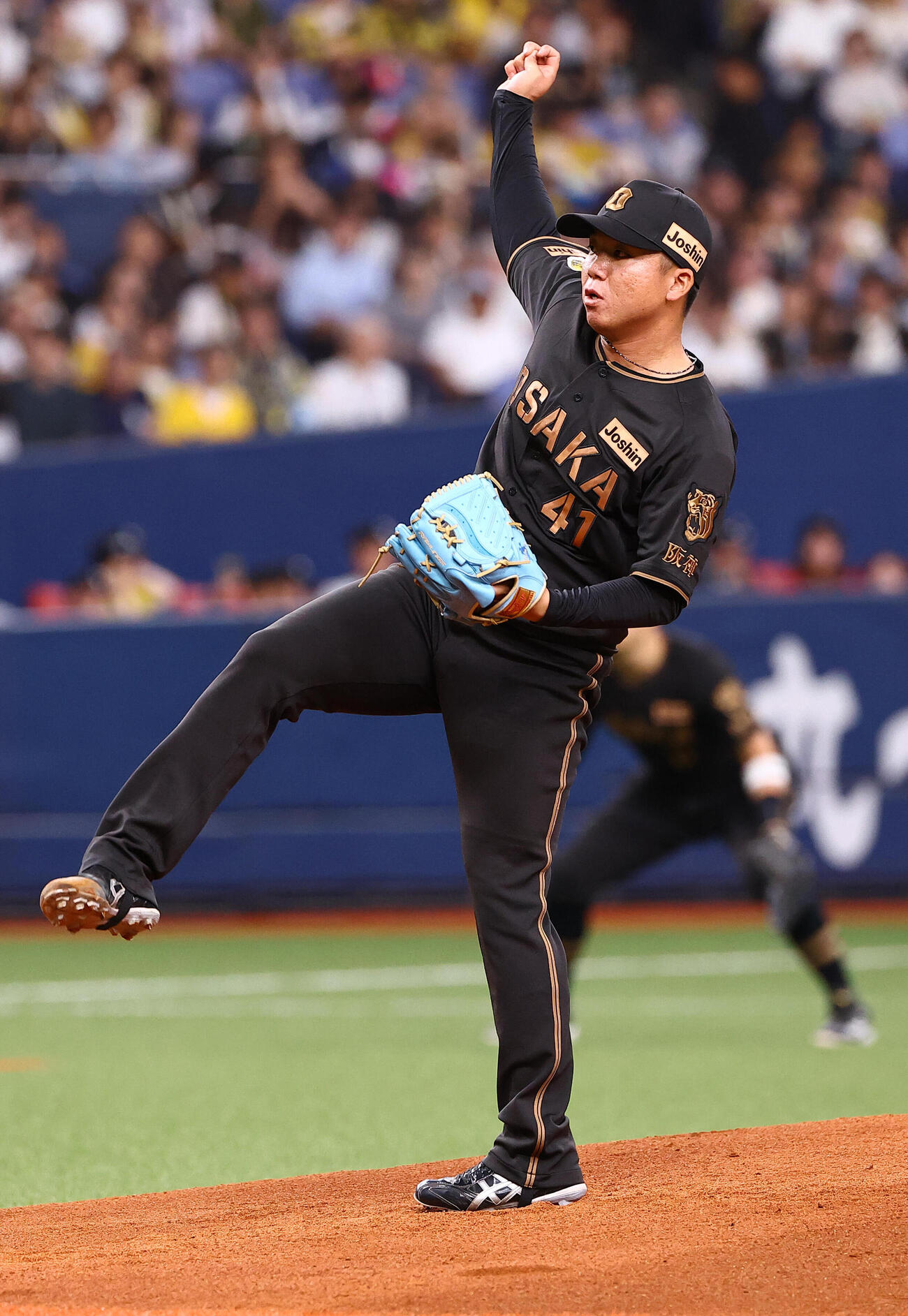 阪神対ヤクルト　阪神先発の村上頌樹（撮影・上田博志）